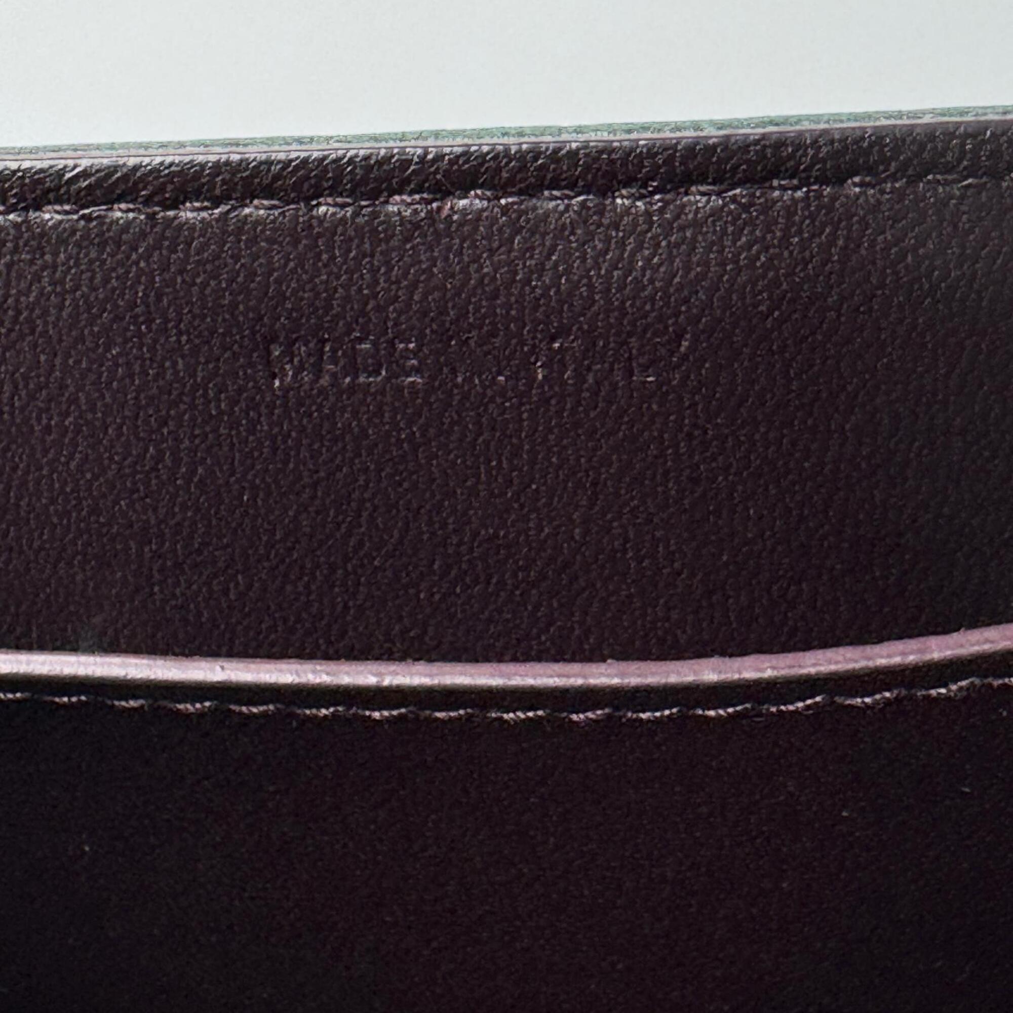 Christian Dior Dark Green Leather Shoulder Bag (Pre-Owned)