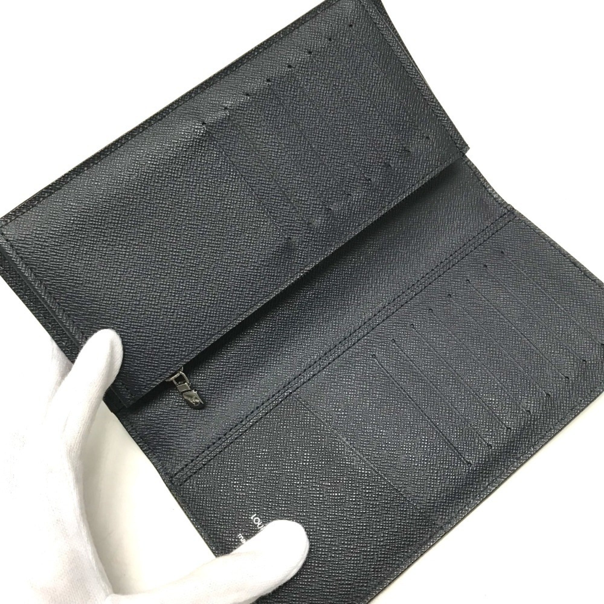 Louis Vuitton Navy Epi Leather Long Wallet (Bi-Fold) (Pre-Owned)