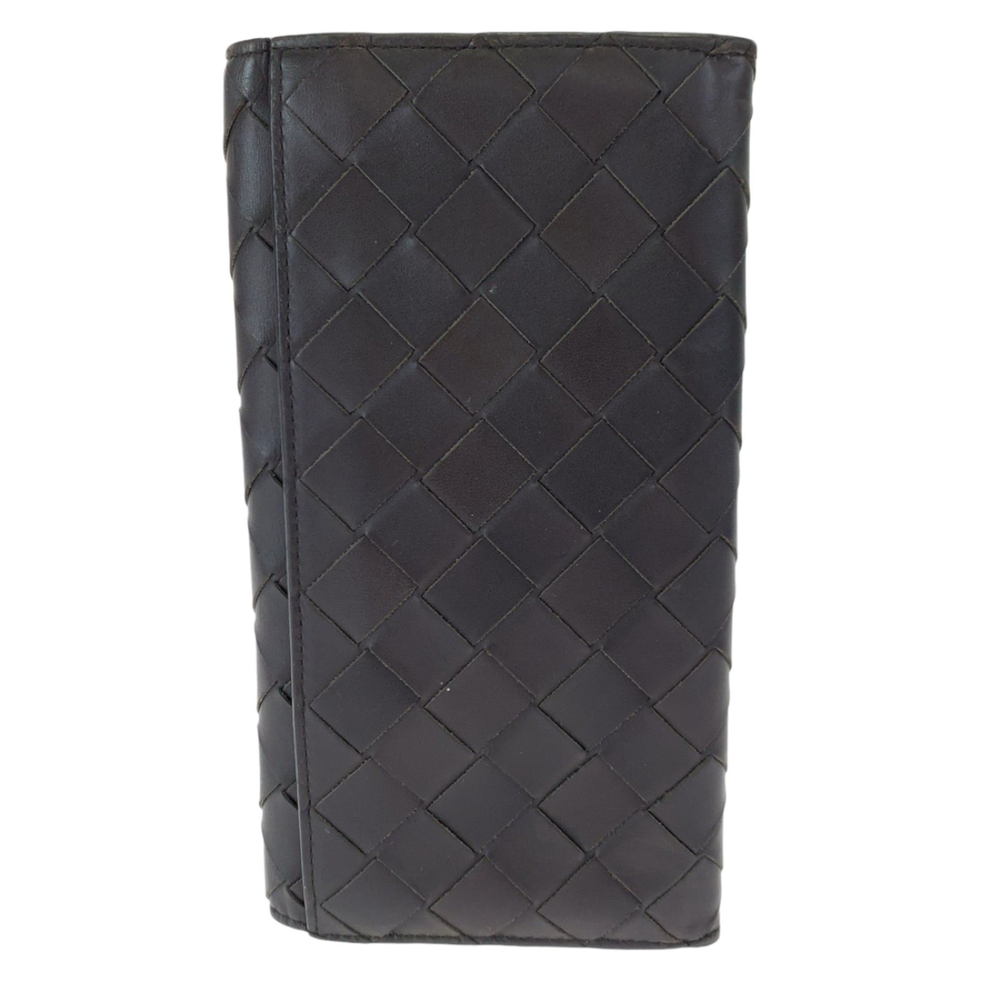 Bottega Veneta Brown Leather Long Wallet (Bi-Fold) (Pre-Owned)