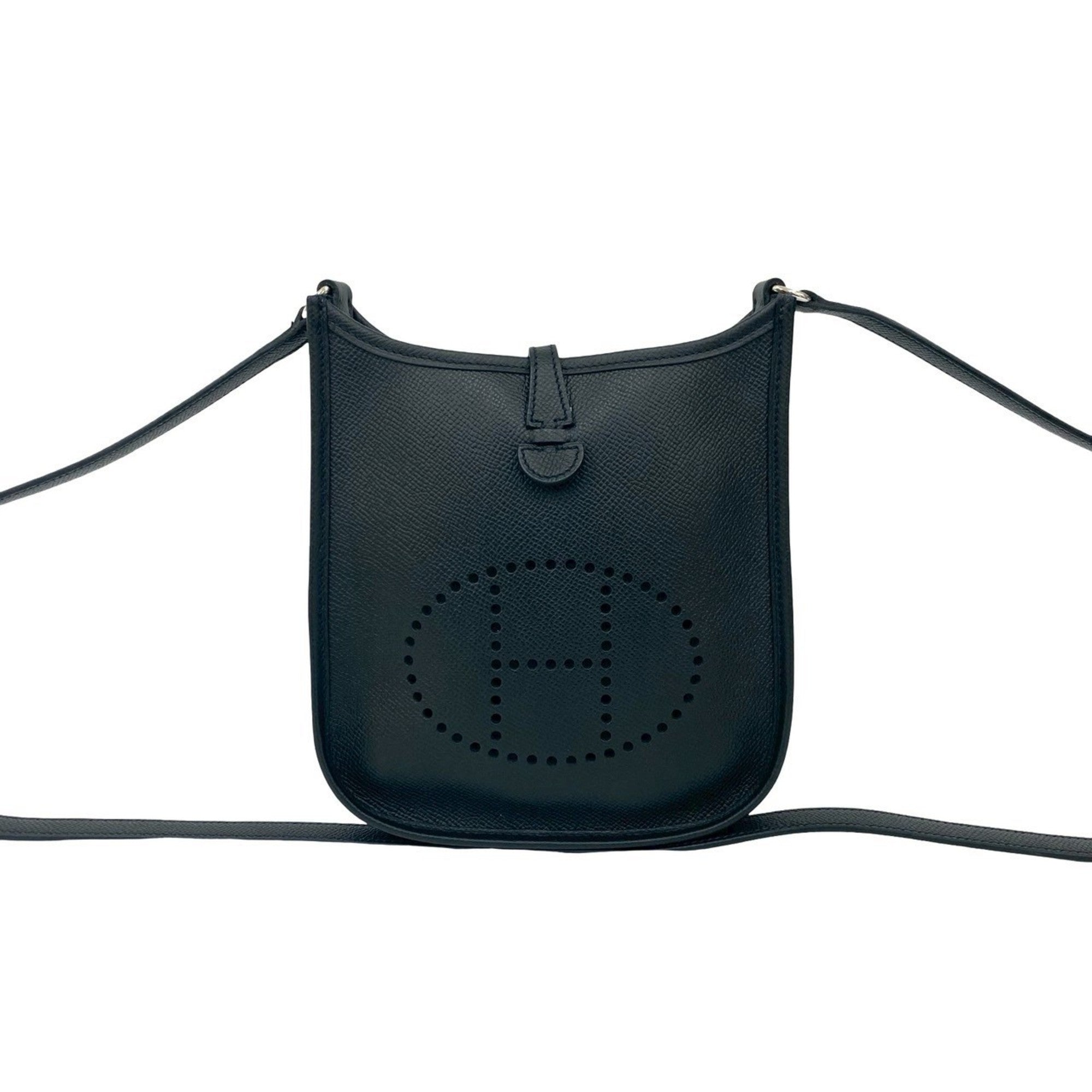 Hermes Black Epsom Leather Pochette Shoulder Bag (Pre-Owned)