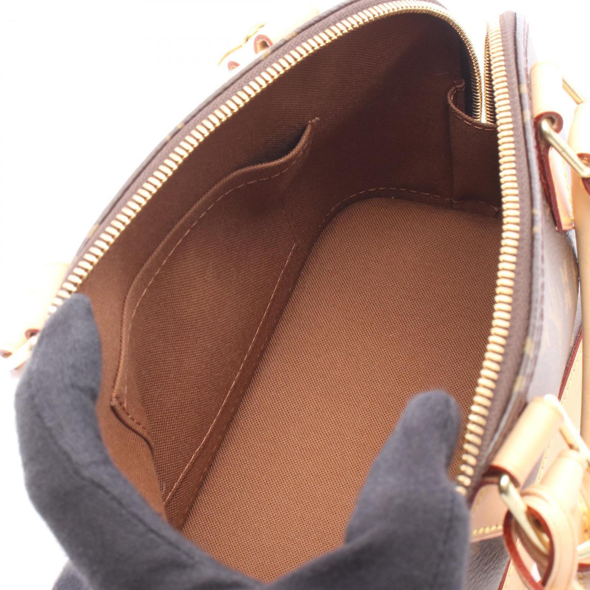 Louis Vuitton Brown Coated Canvas Leather Handbag (Pre-Owned)