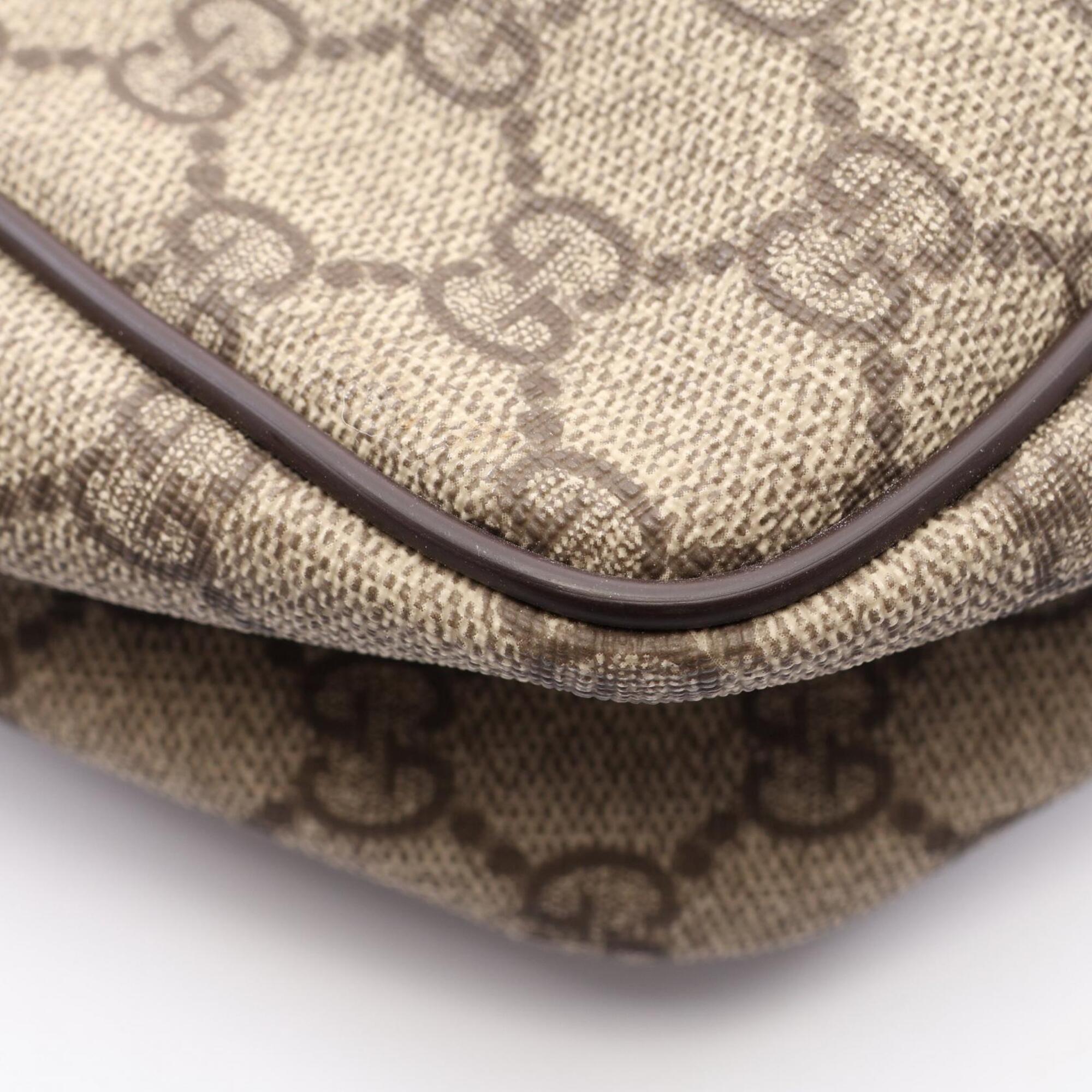 Gucci Beige Brown Pvc Leather Handbag Shoulder Bag (Pre-Owned)