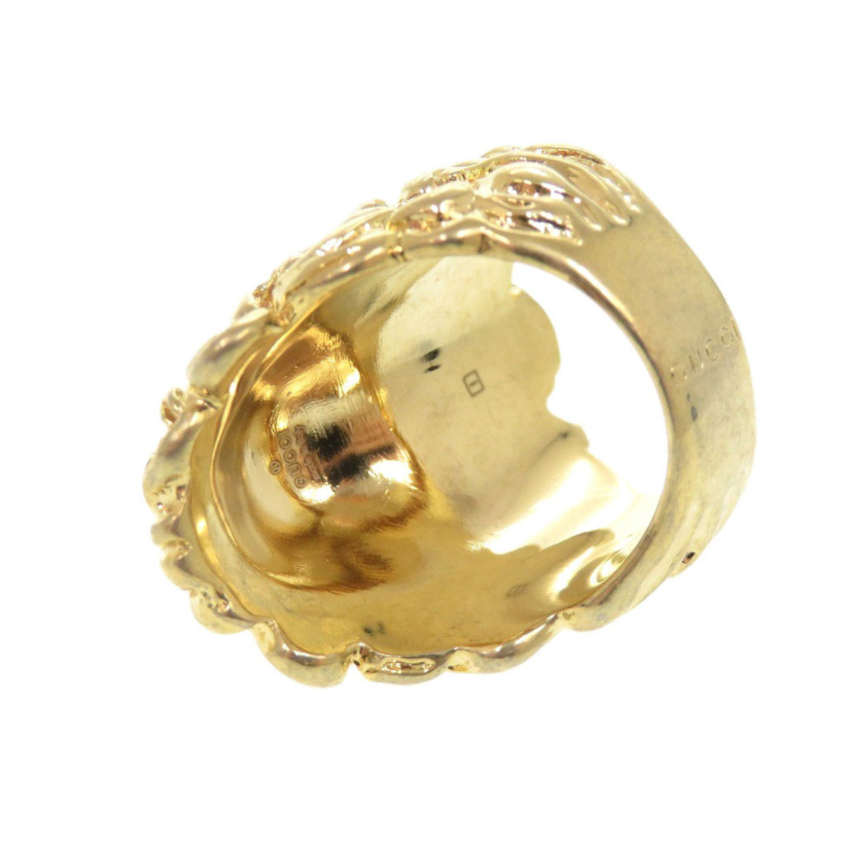 Gucci Gold Metal Band Ring (Pre-Owned)