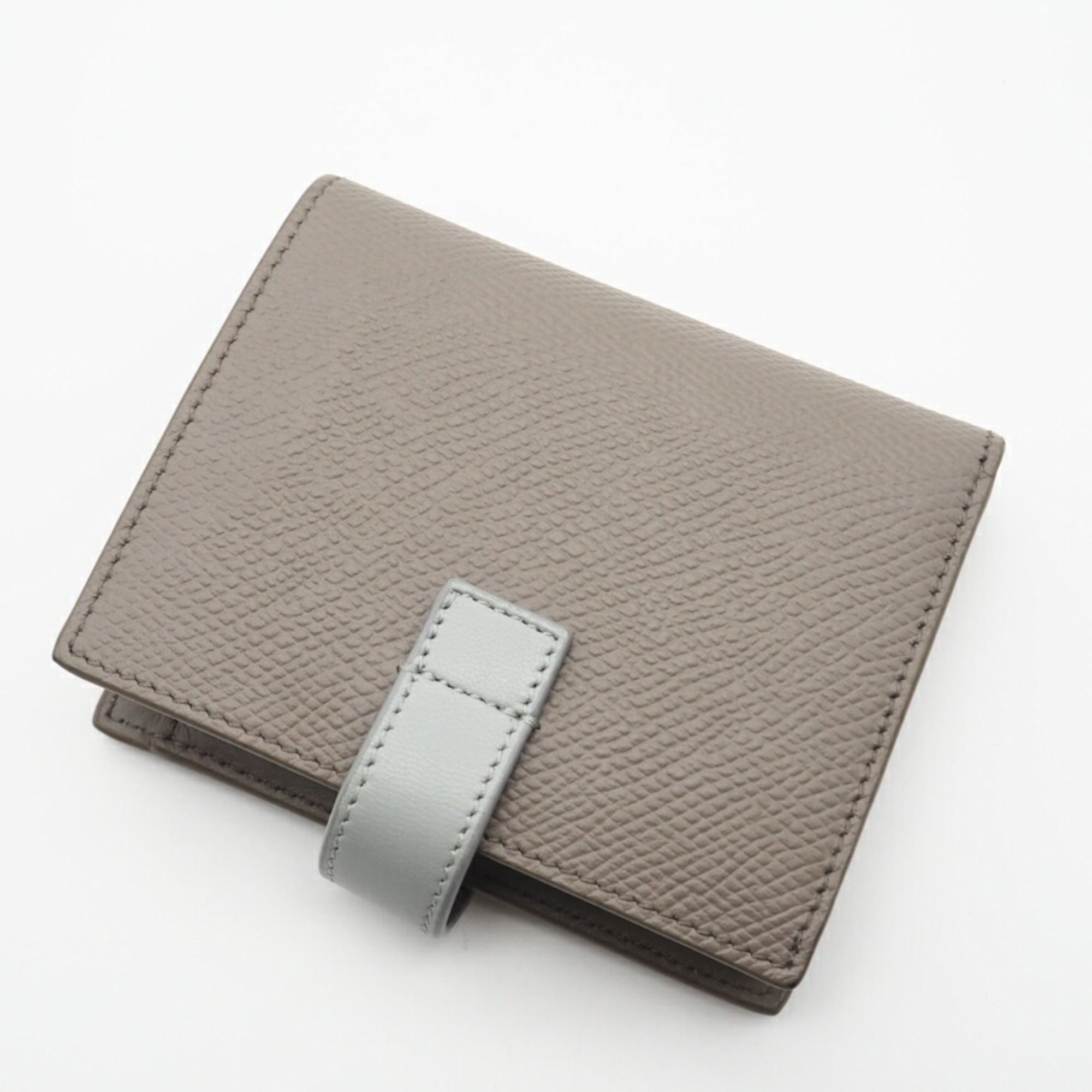 Celine Beige Blue Leather Wallet (Bi-Fold) (Pre-Owned)