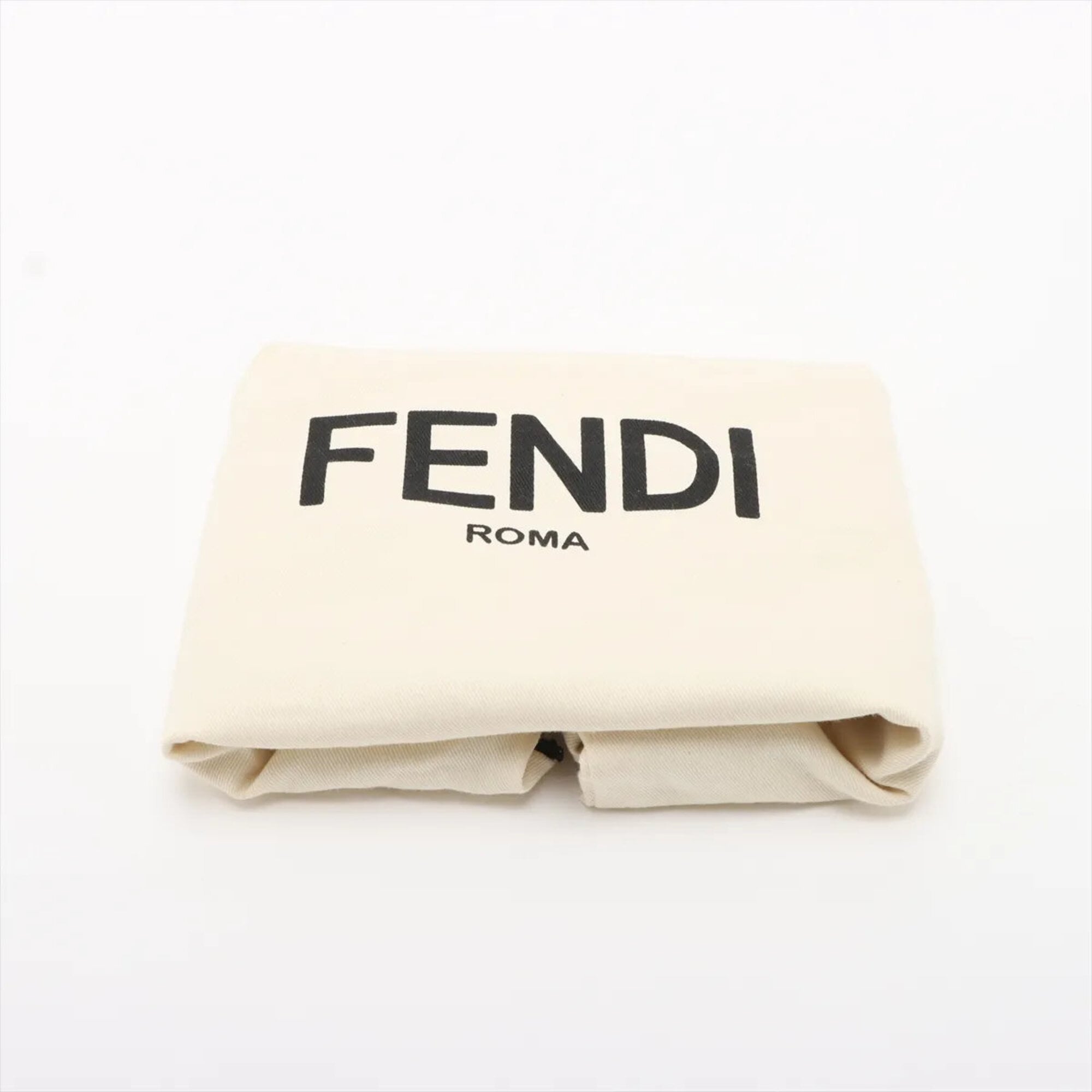 Fendi Black Leather Handbag Tote Bag (Pre-Owned)