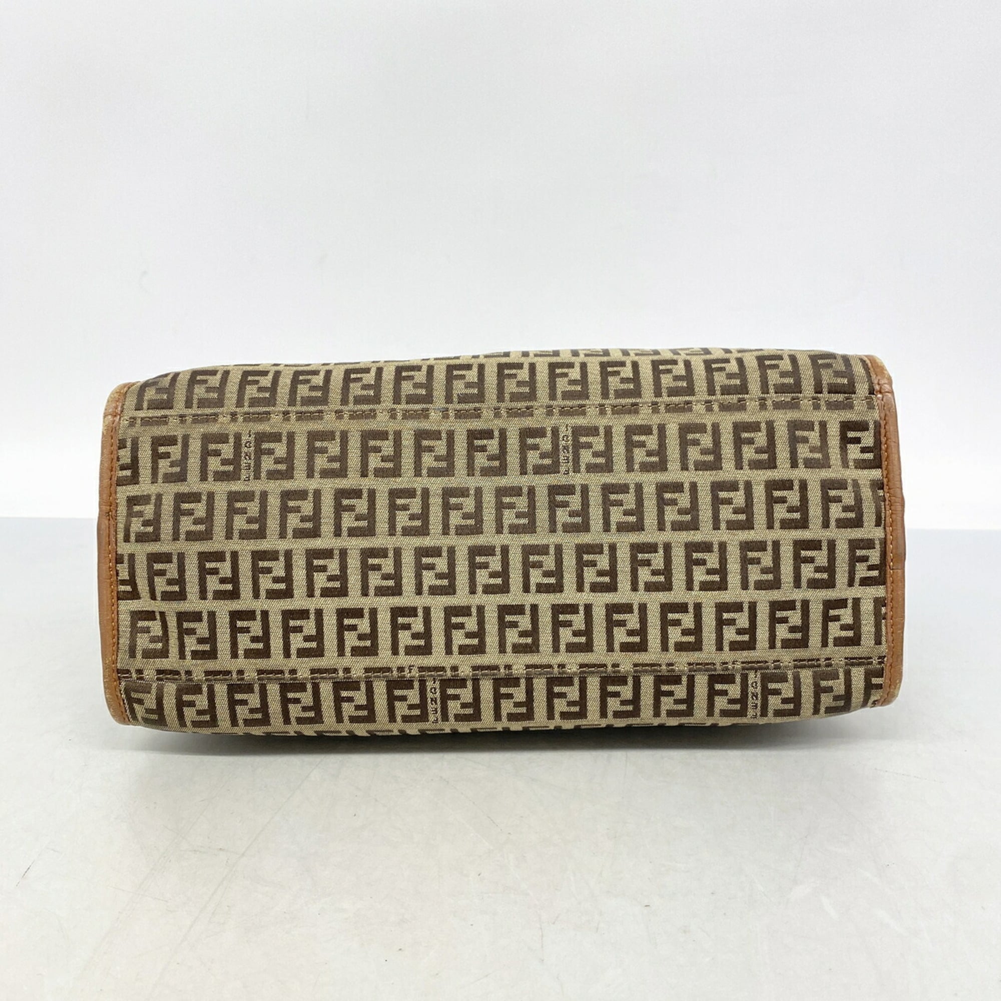 Fendi Brown Canvas Handbag (Pre-Owned)