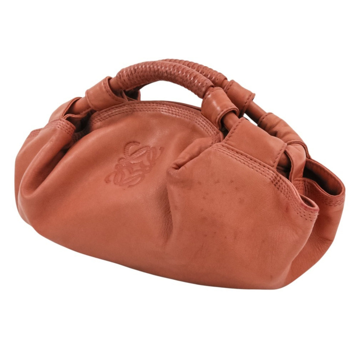 Loewe Nappa Aire Pink Leather Handbag Shoulder Bag (Pre-Owned)