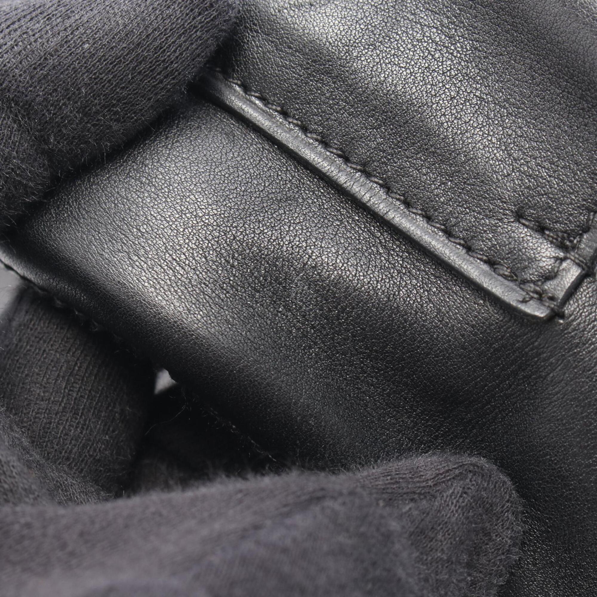Hermes Black Veau Derma Handbag (Pre-Owned)