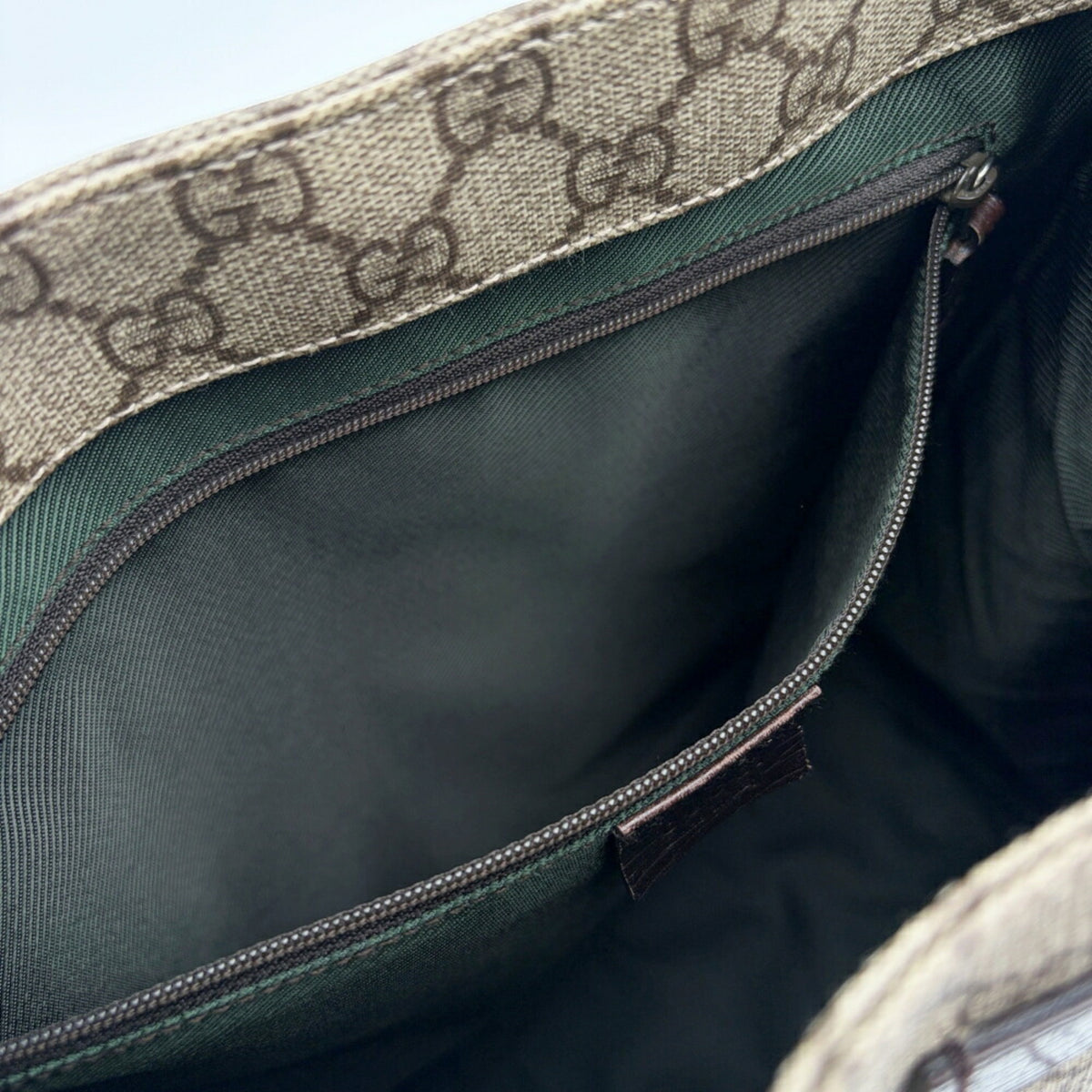 Gucci Beige Brown Pvc Leather Tote Bag (Pre-Owned)