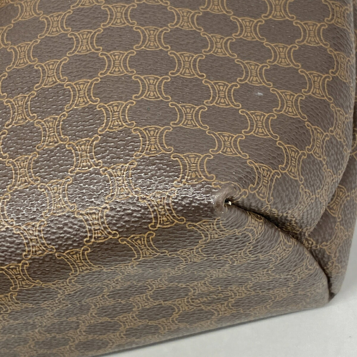Celine Brown Pvc Handbag (Pre-Owned)