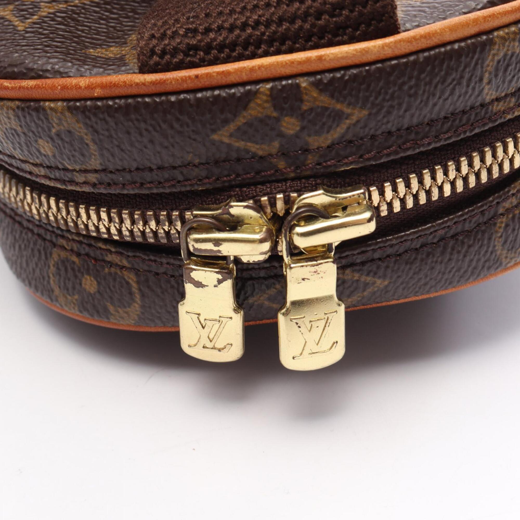 Louis Vuitton Brown Pvc Leather Fanny Pack Handbag (Pre-Owned)