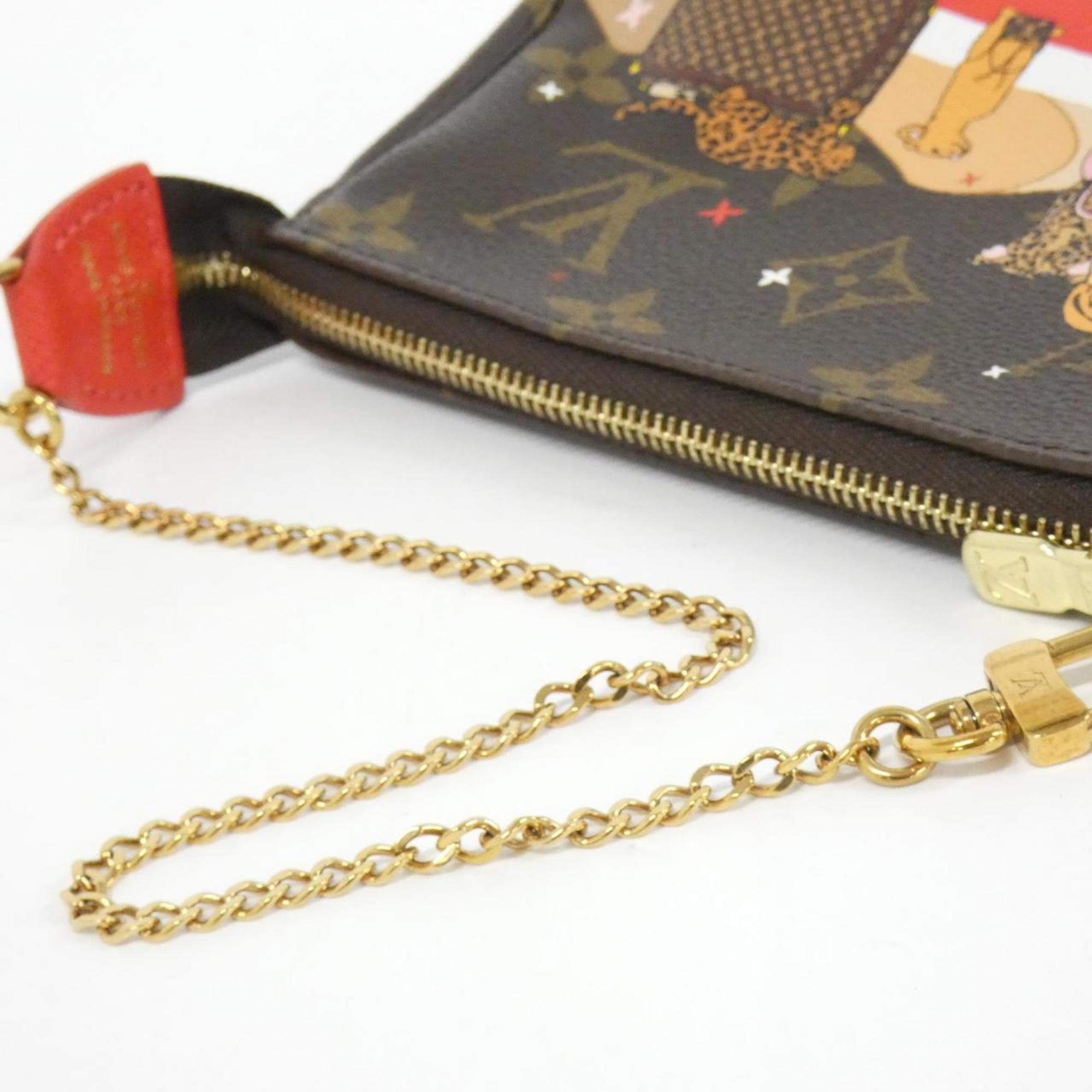 Louis Vuitton Marron Monogram Monogram Coated Canvas Pochette Pouch (Pre-Owned)