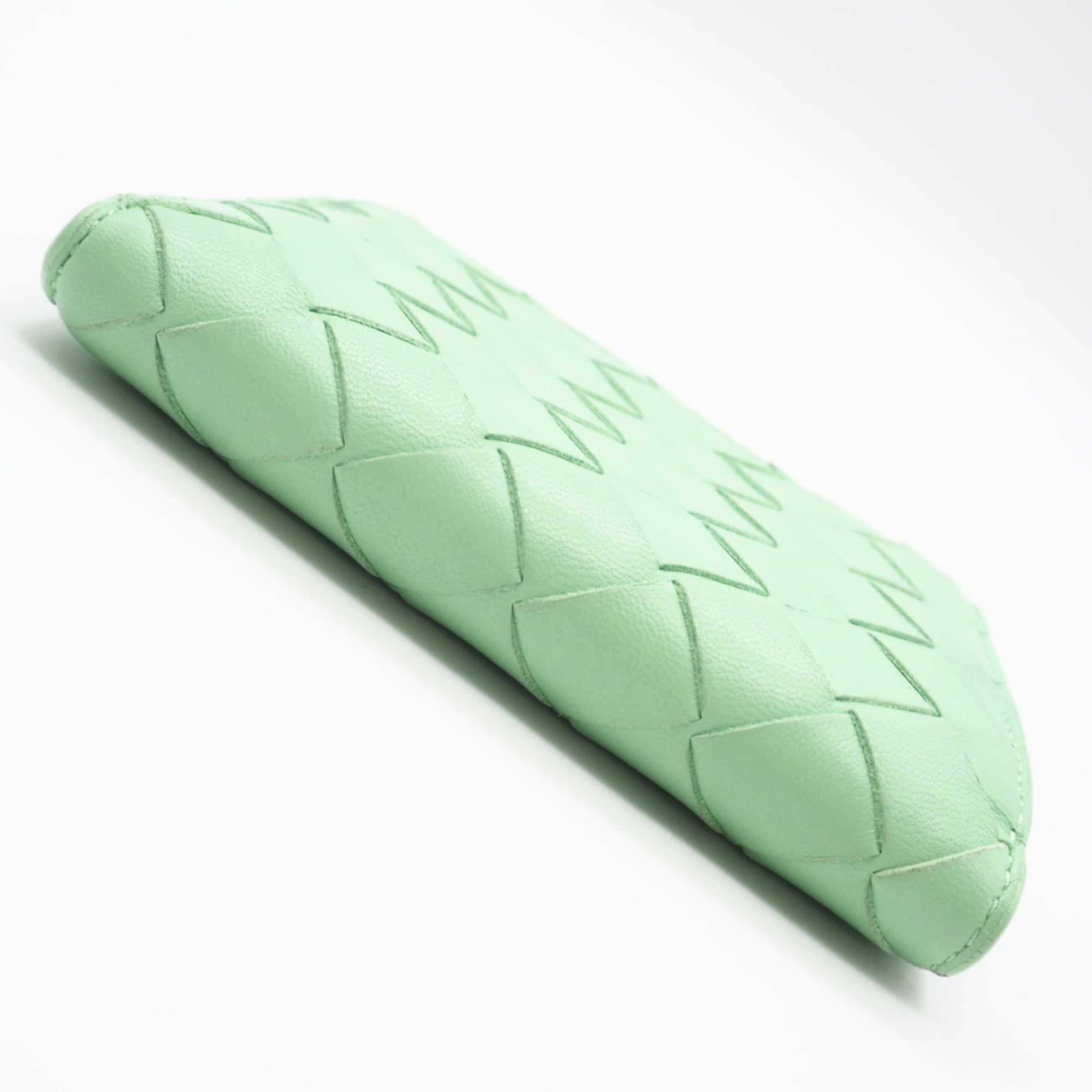 Bottega Veneta Intrecciato Green Intrecciato Wallet (Bi-Fold) (Pre-Owned)