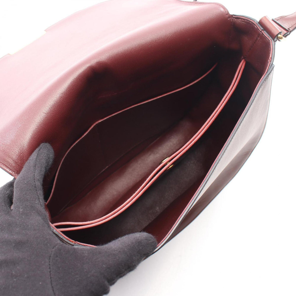 Celine Brown Leather Shoulder Bag (Pre-Owned)