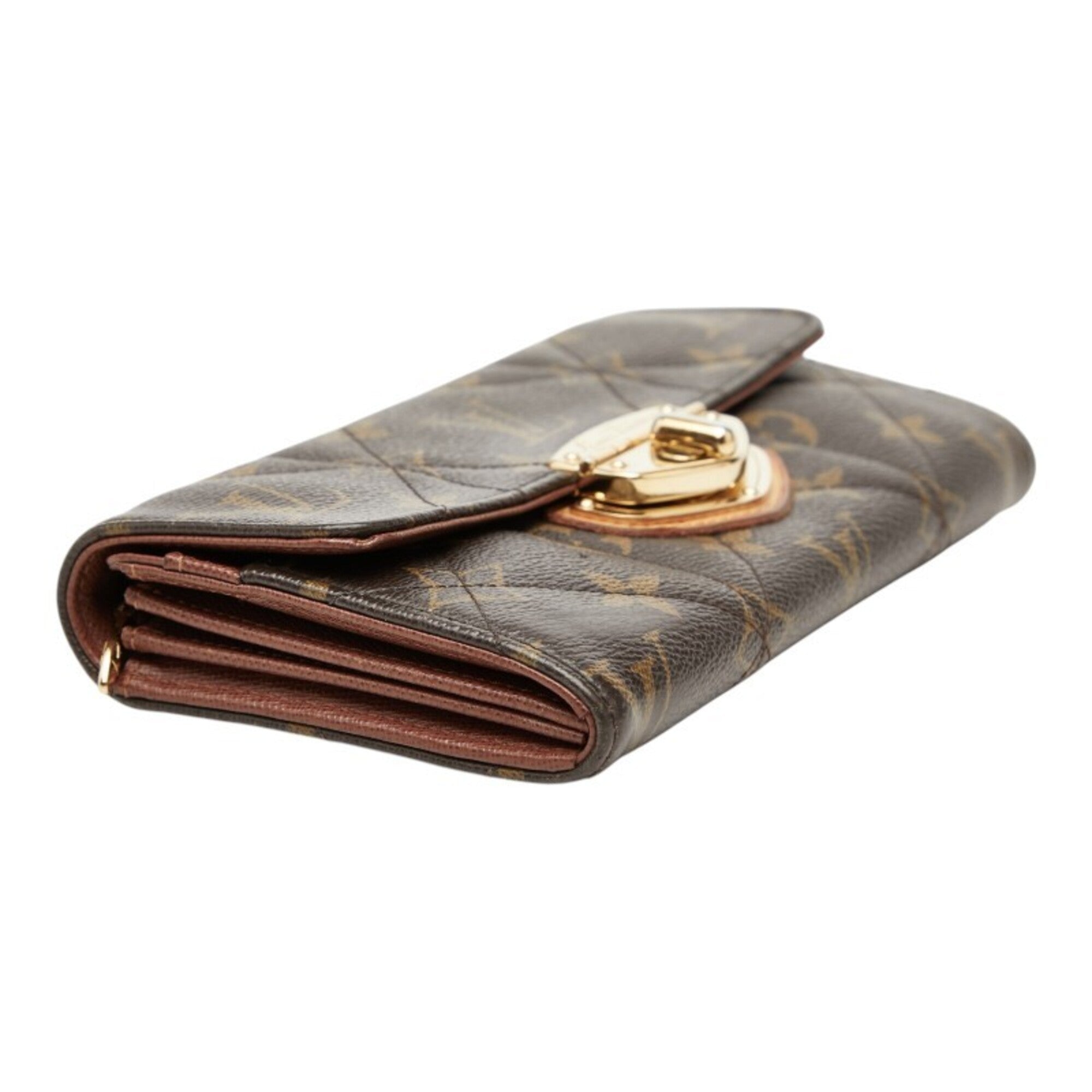 Louis Vuitton Monogram Etoile Brown Pvc Leather Long Wallet (Bi-Fold) (Pre-Owned)