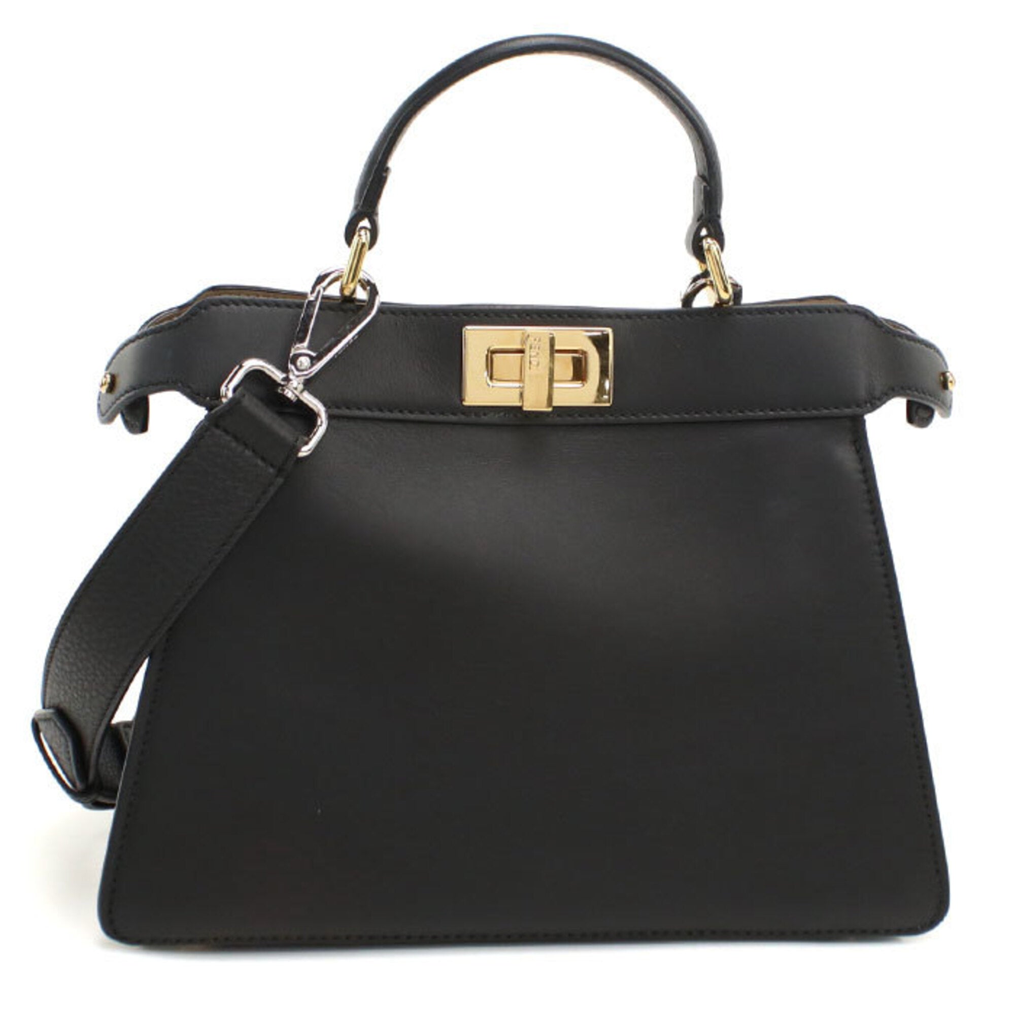 Fendi Black Leather Handbag (Pre-Owned)