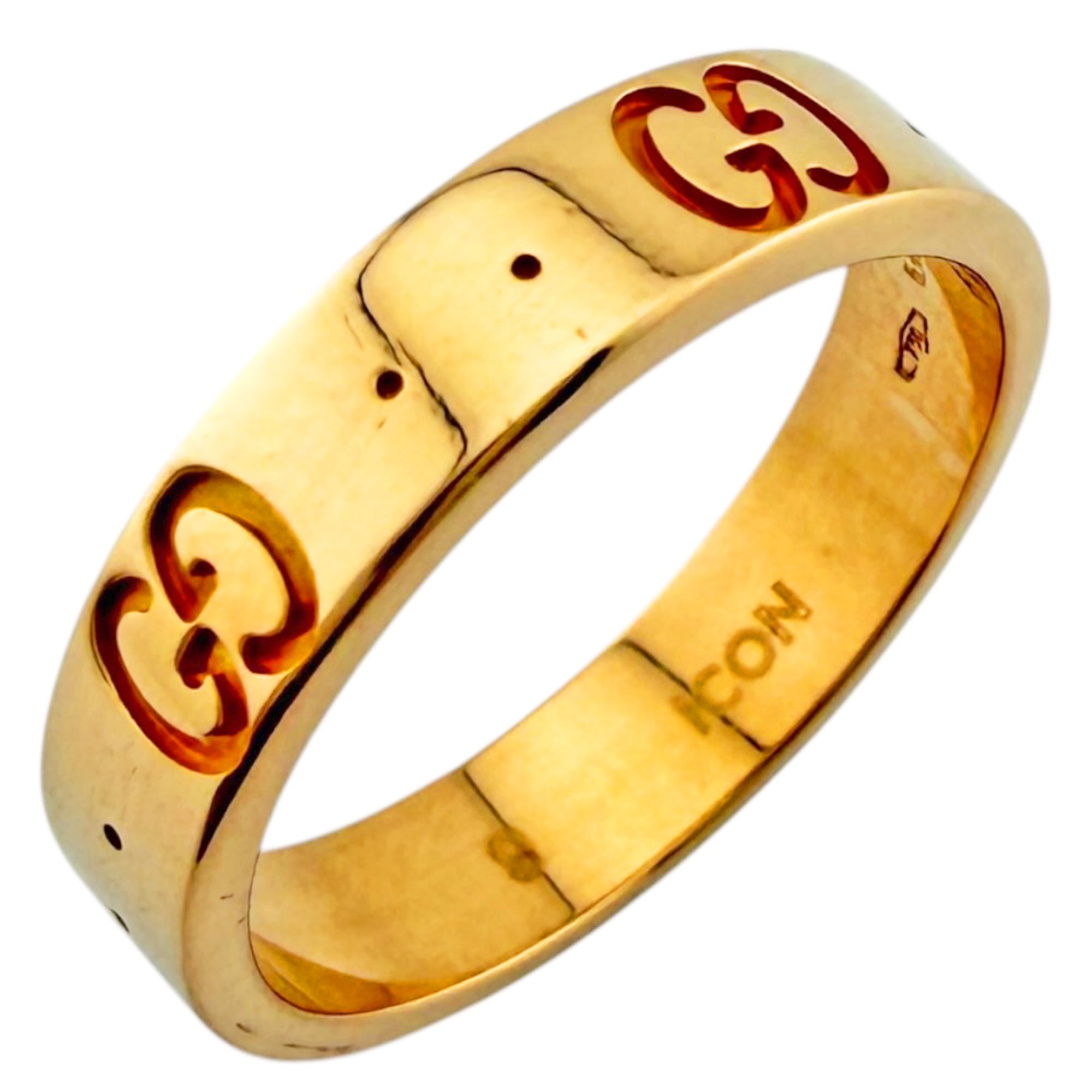 Gucci Icon Pink Gold (18K) Band Ring (Pre-Owned)