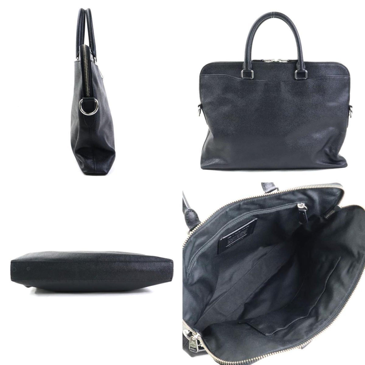 Coach Black Leather Handbag Shoulder Bag (Pre-Owned)