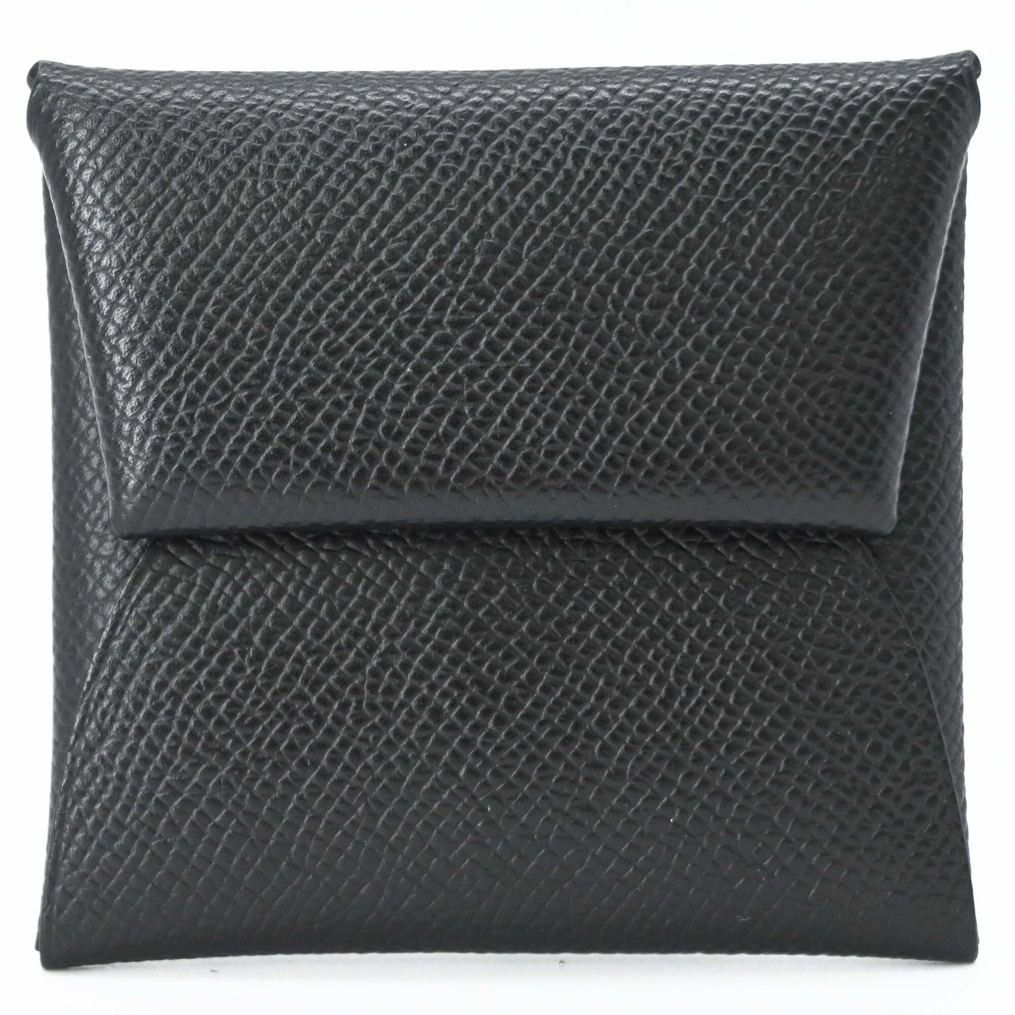 Hermes Black Epsom Leather Coin Purse/Coin Case (Pre-Owned)