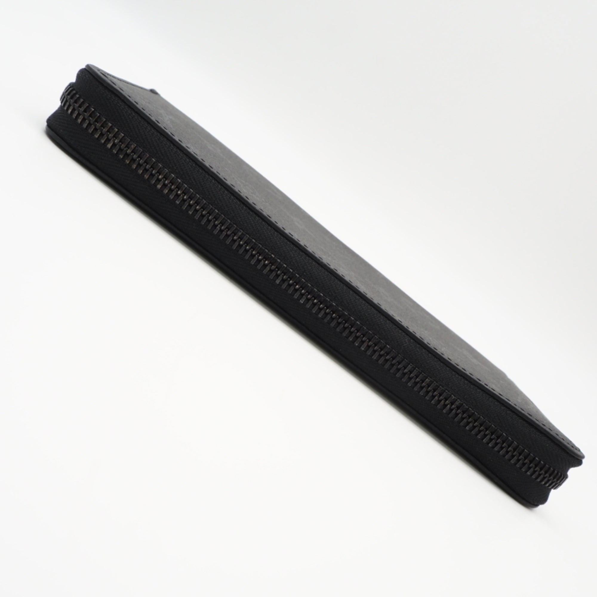 Louis Vuitton Monogram Black Coated Canvas Long Wallet (Bi-Fold) (Pre-Owned)