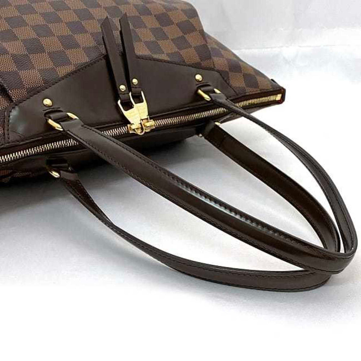 Louis Vuitton Brown Damier Canvas Ebene Damier Canvas Tote Bag (Pre-Owned)