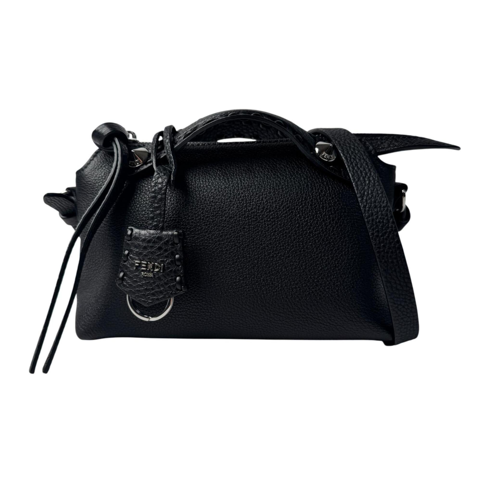 Fendi Black Leather Handbag Shoulder Bag (Pre-Owned)