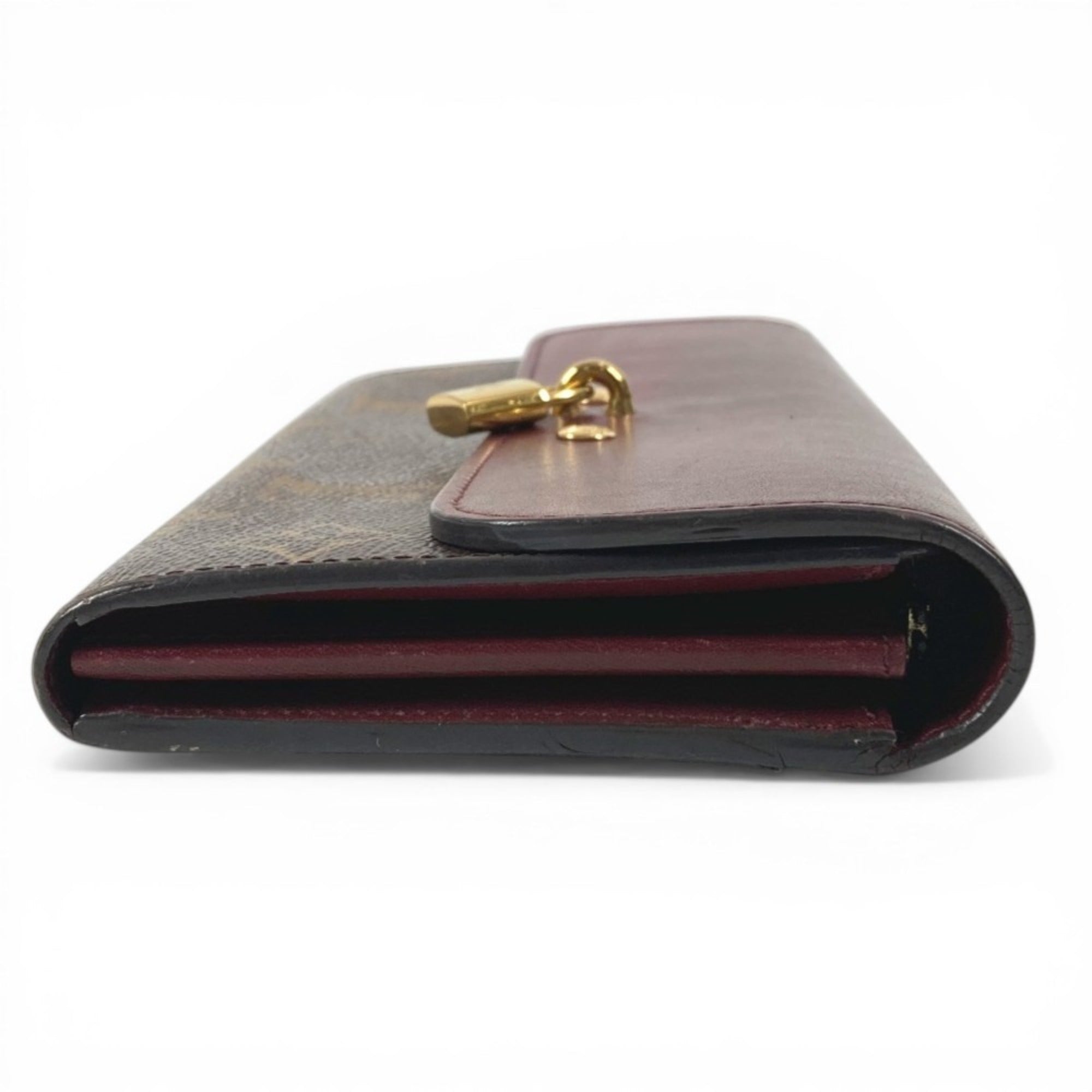 Louis Vuitton Monogram Brown Monogram Long Wallet (Bi-Fold) (Pre-Owned)