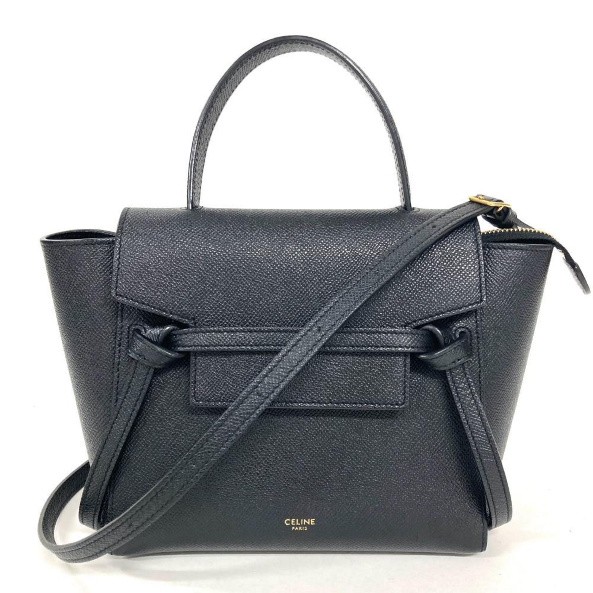 Celine Black Leather Handbag (Pre-Owned)