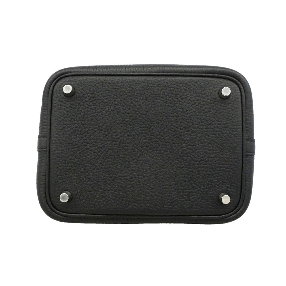 Hermes Black Taurillon Clemence Leather Handbag (Pre-Owned)