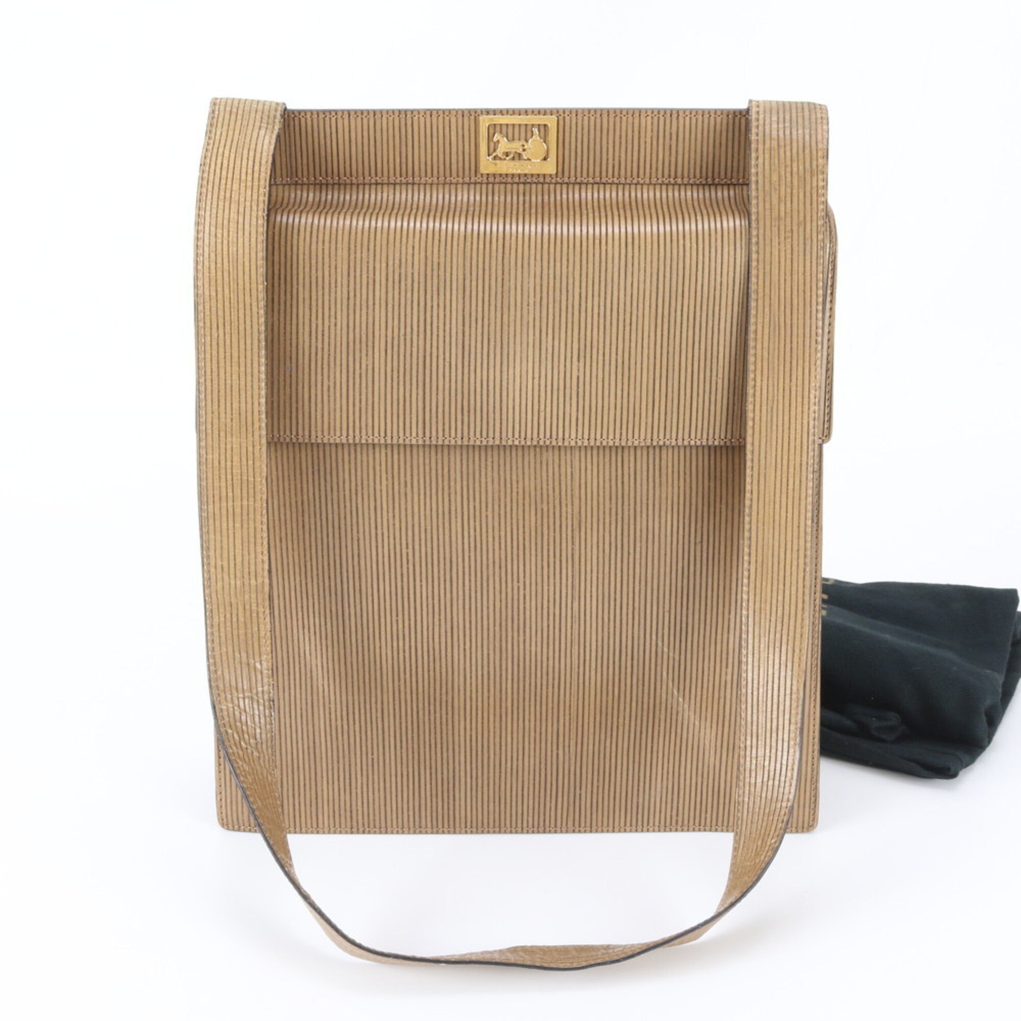 Celine Light Brown Leather Handbag Shoulder Bag (Pre-Owned)