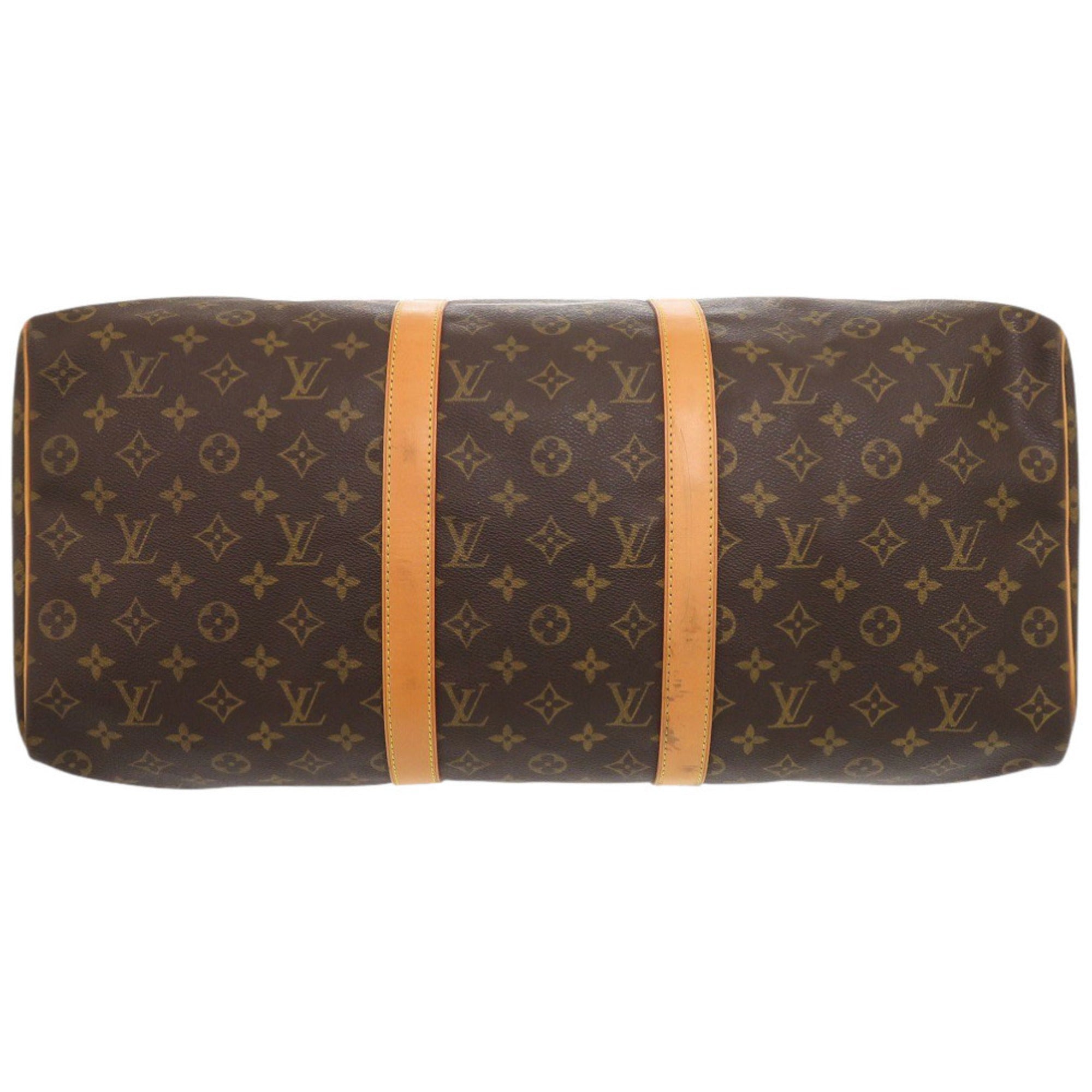 Louis Vuitton Brown Monogram Canvas Boston Bag (Pre-Owned)
