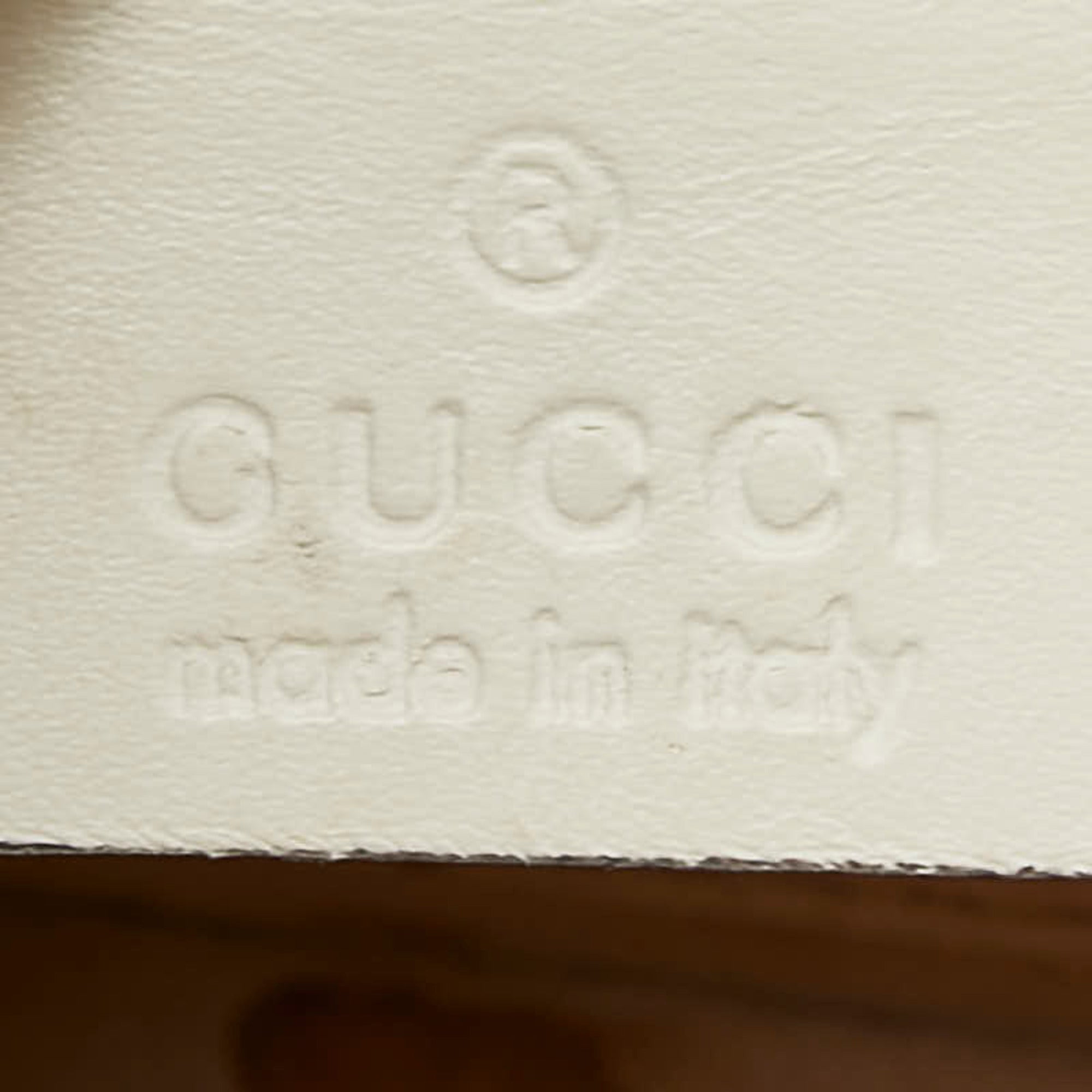 Gucci White Leather Handbag Shoulder Bag (Pre-Owned)