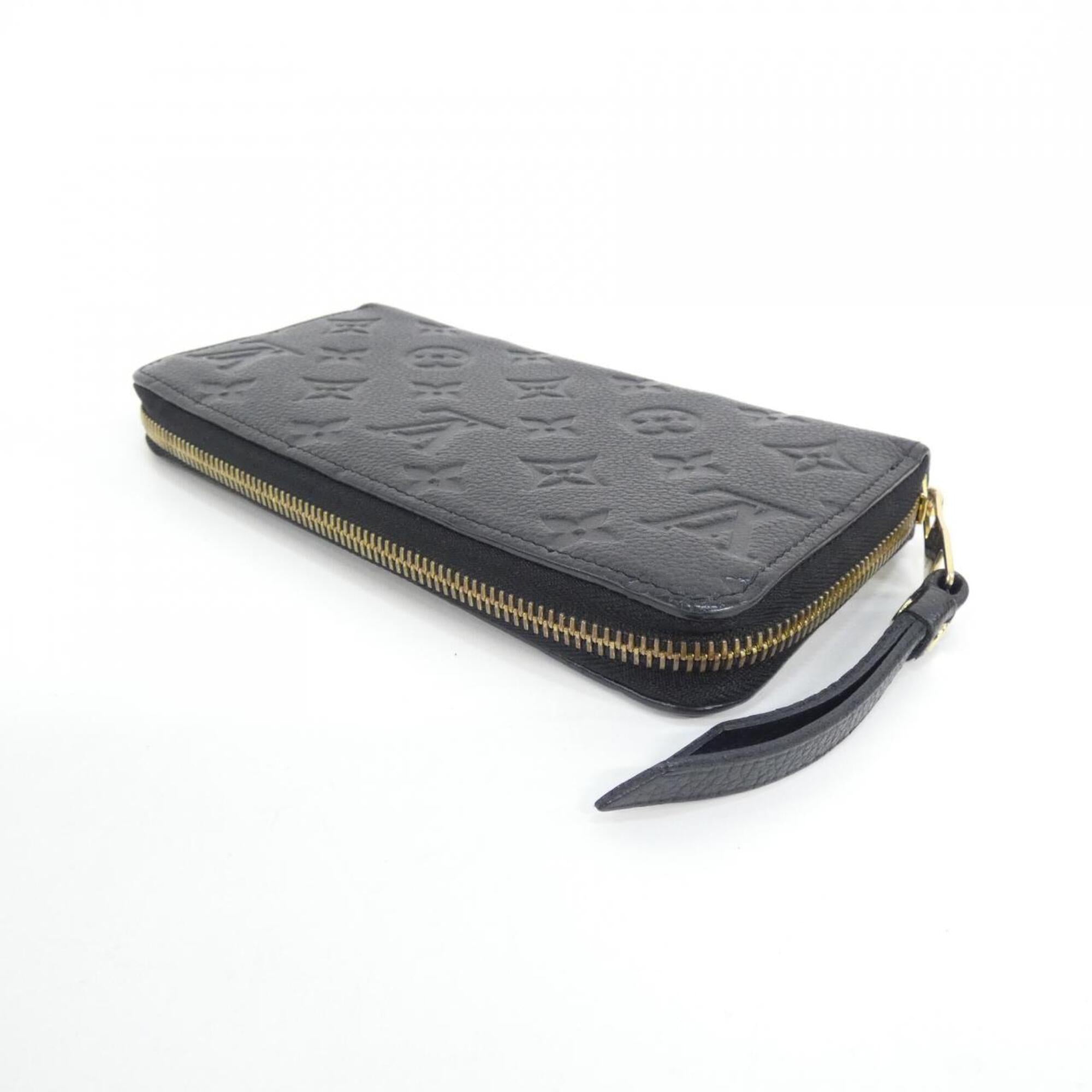 Louis Vuitton Monogram Empreinte Black Leather Long Wallet (Bi-Fold) (Pre-Owned)