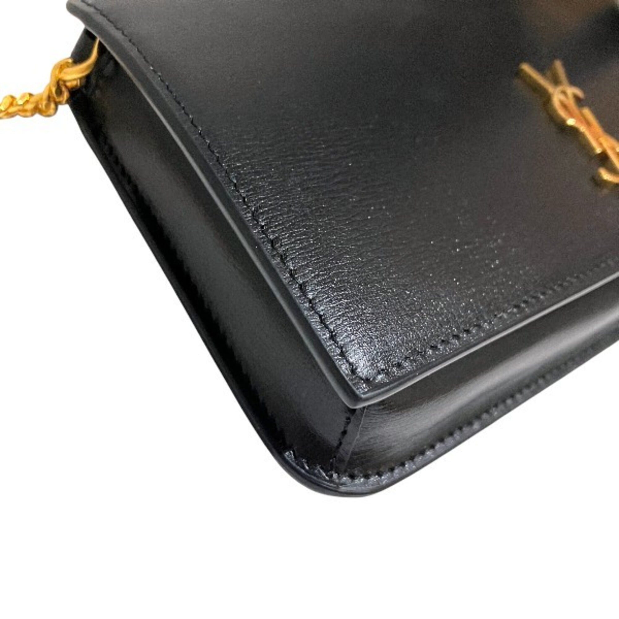 Yves Saint Laurent Black Leather Shoulder Bag (Pre-Owned)