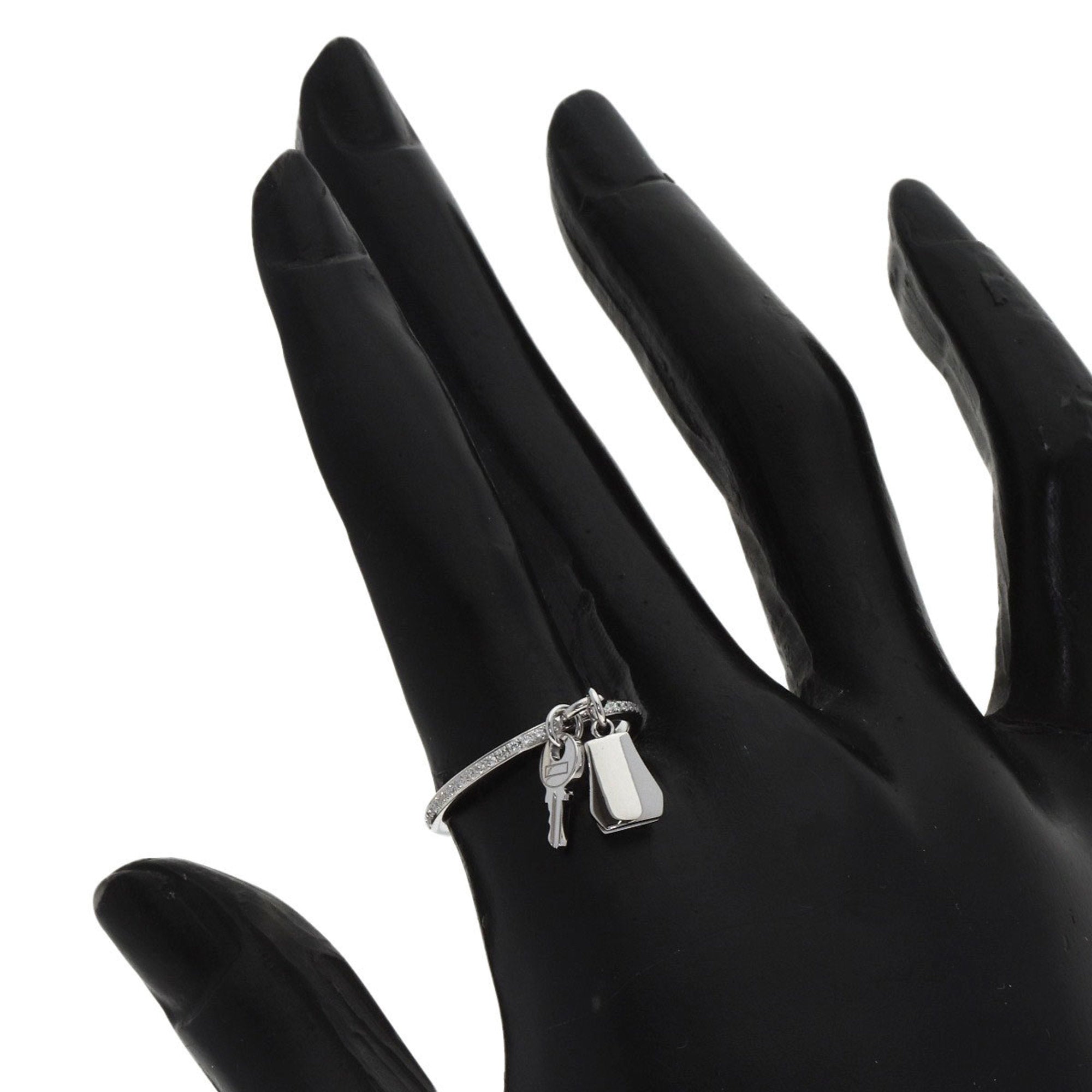 Hermes White Gold (18K) Band Ring (Pre-Owned)