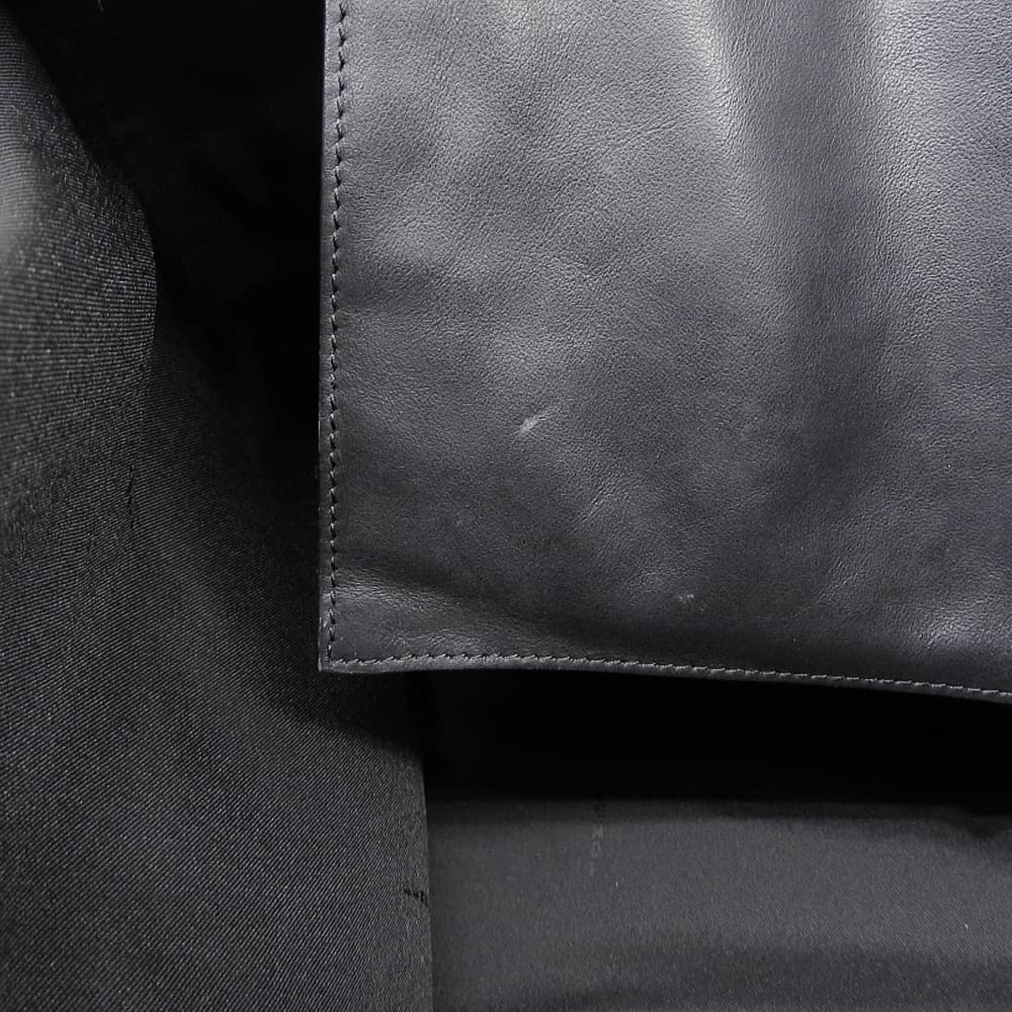 Fendi Black Nylon Leather Tote Bag (Pre-Owned)