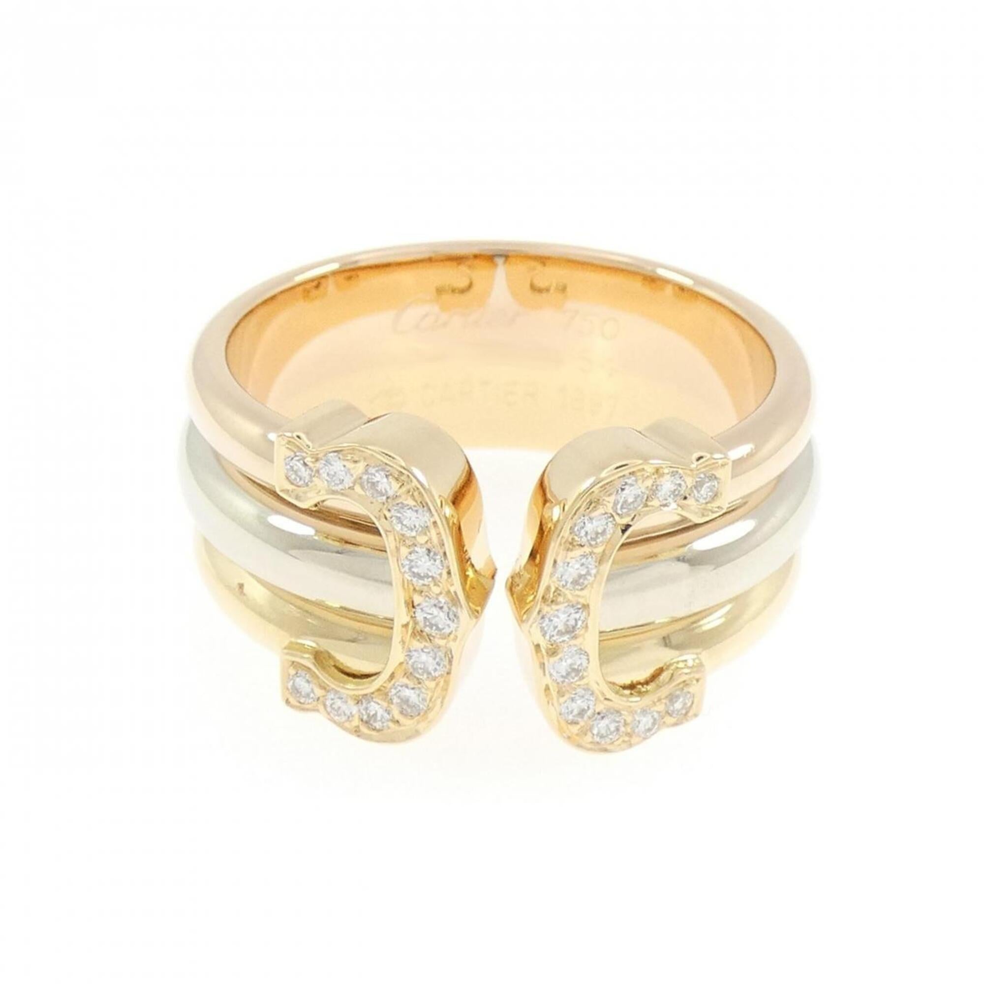 Cartier Pink Gold White Gold Yellow Gold Yellow Gold (18K) Pink Gold (18K) White Gold (18K) Band Ring (Pre-Owned)