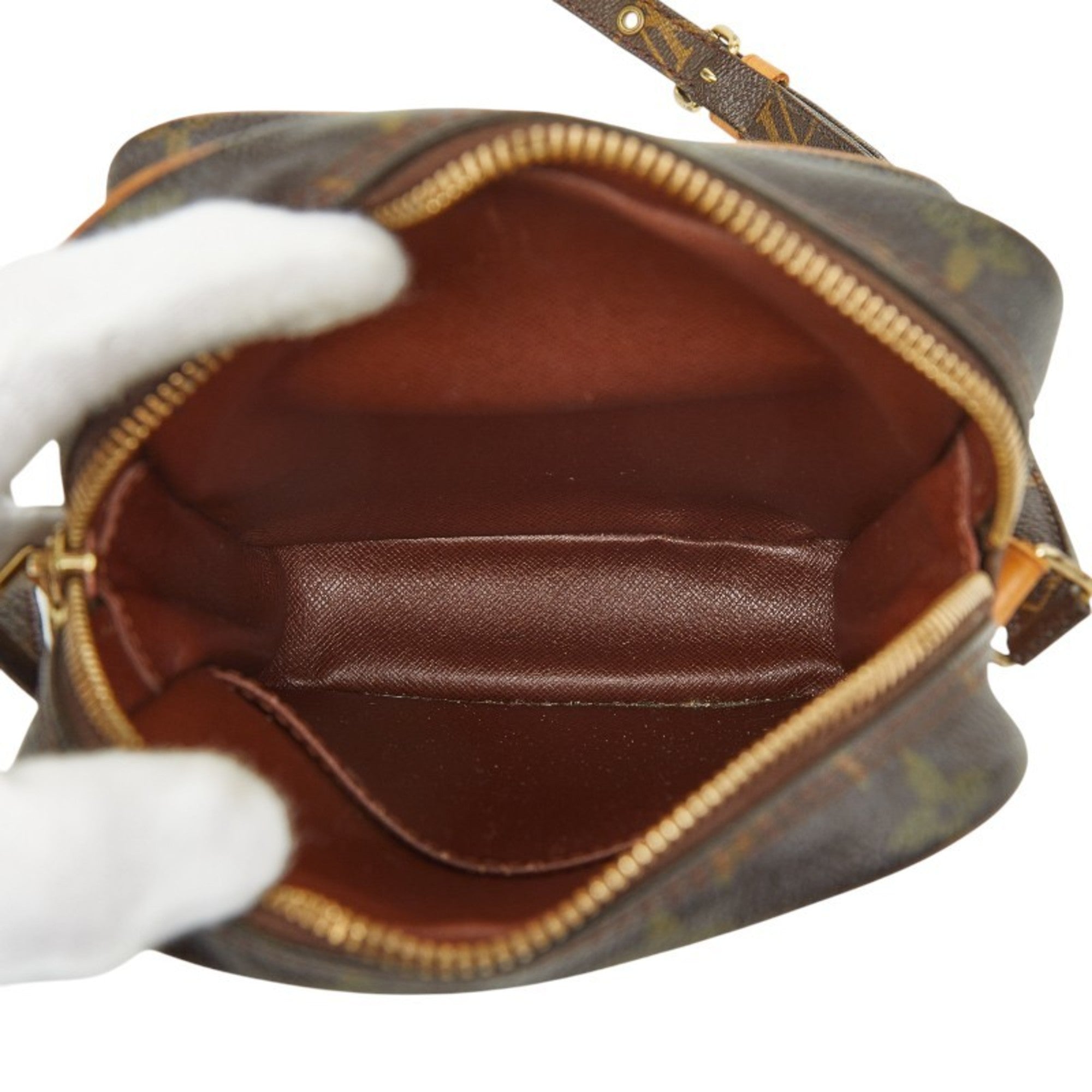 Louis Vuitton Brown Pvc Leather Shoulder Bag (Pre-Owned)