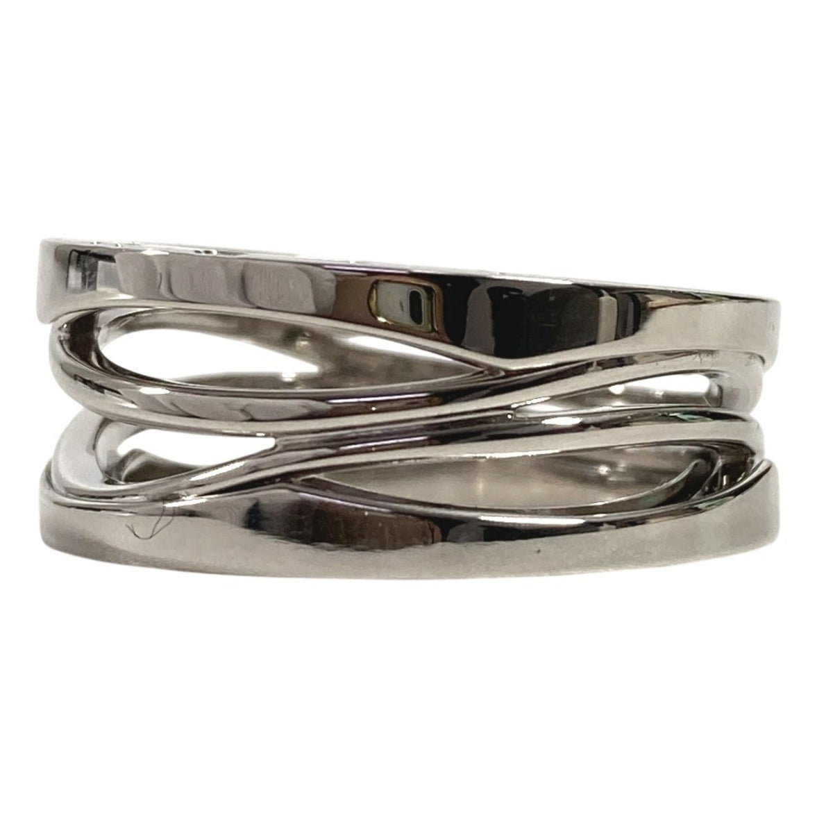 Bvlgari Silver White Gold (18K) Band Ring (Pre-Owned)