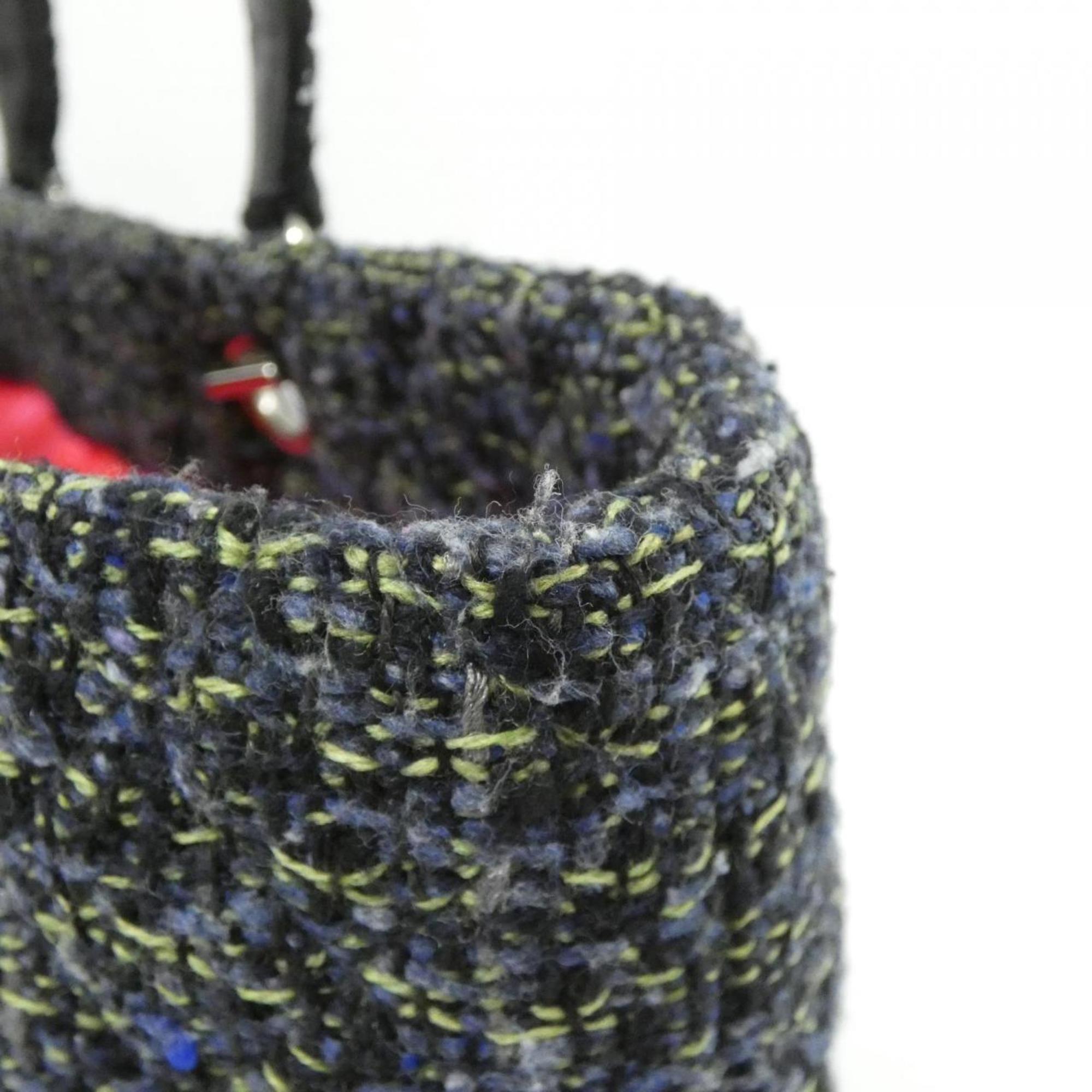 Chanel Navy Tweed Shoulder Bag (Pre-Owned)