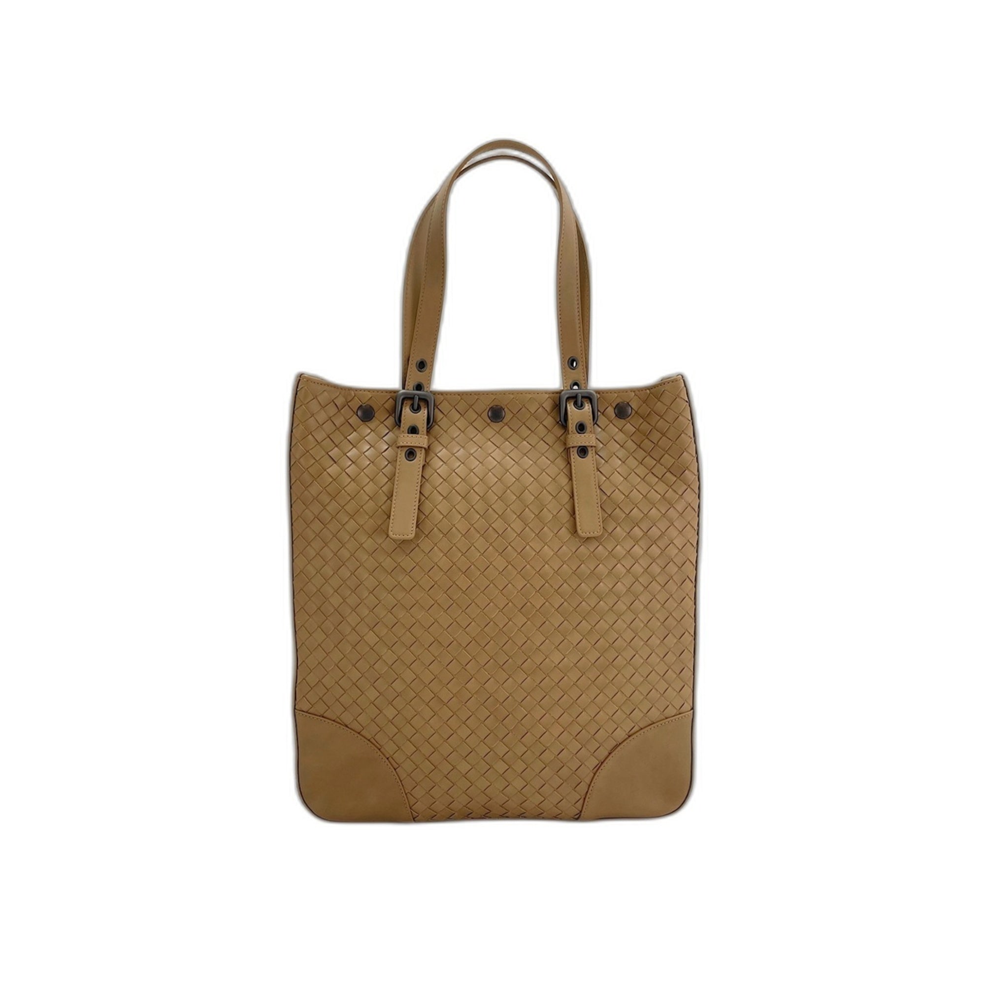 Bottega Veneta Intrecciato Brown Intrecciato Tote Bag (Pre-Owned)
