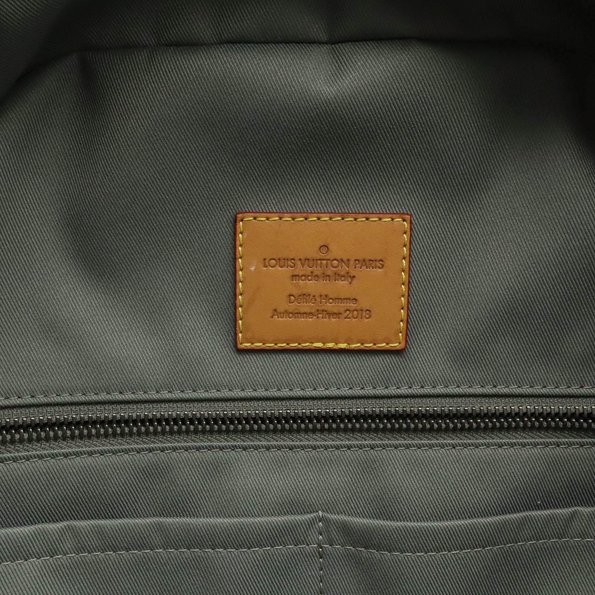 Louis Vuitton Gray Canvas Backpack (Pre-Owned)