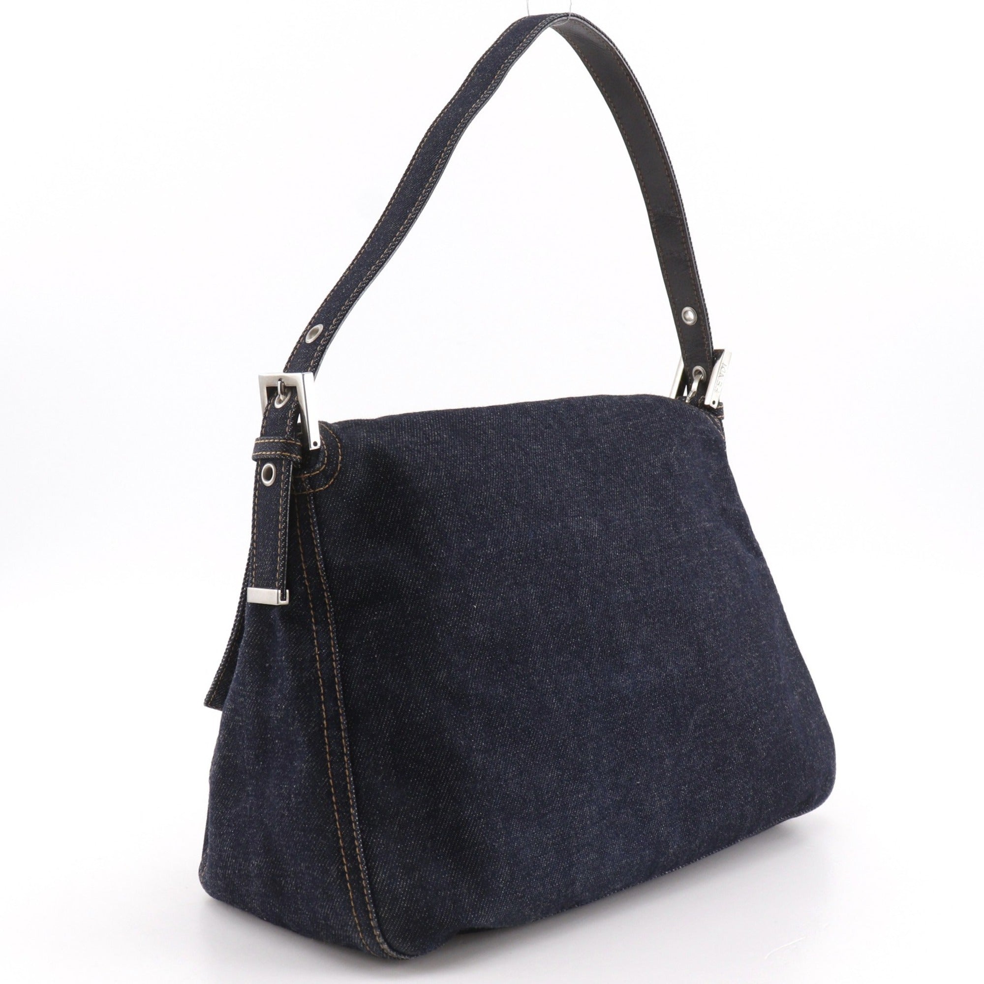 Fendi Navy Denim Shoulder Bag (Pre-Owned)