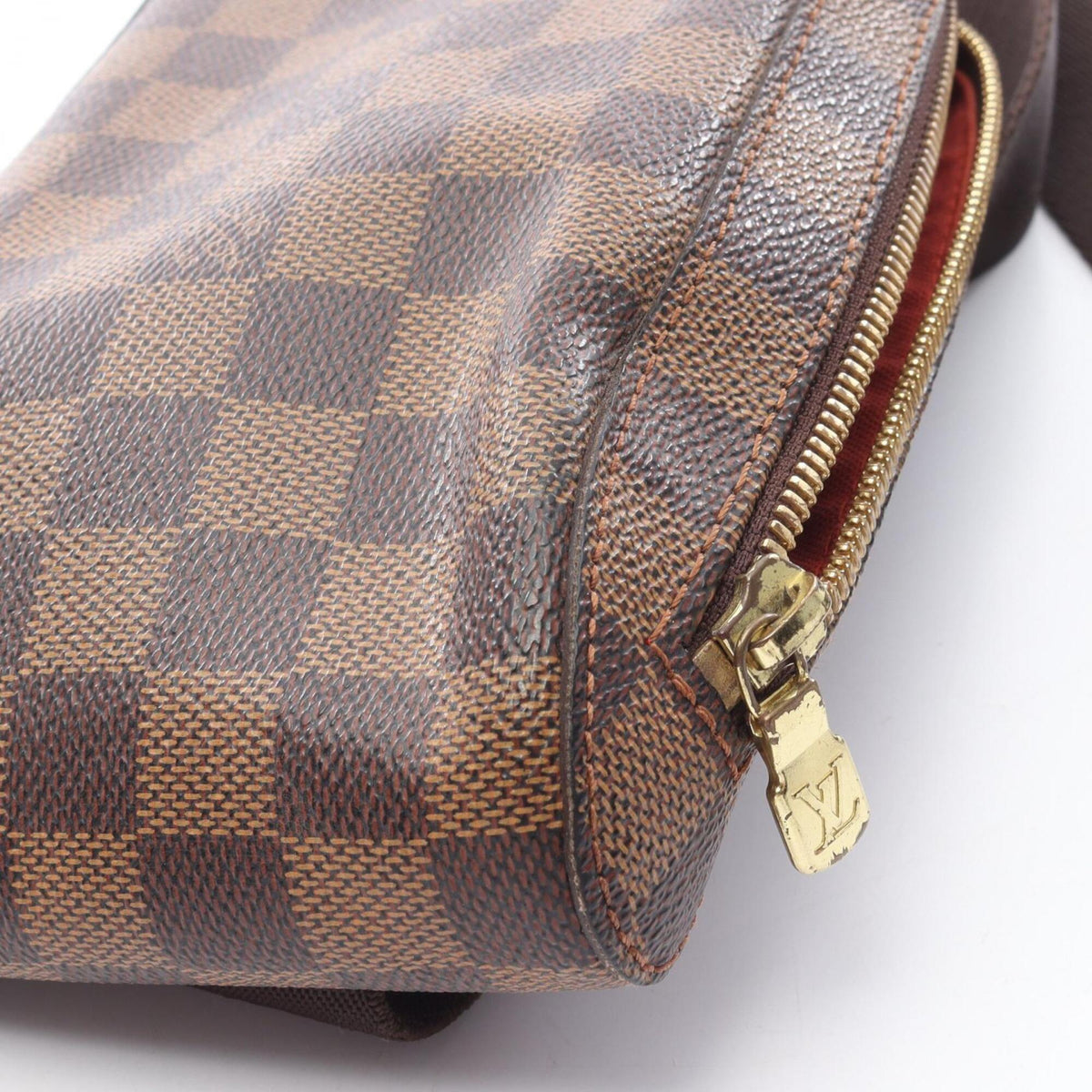 Louis Vuitton Brown Ebene Coated Canvas Fanny Pack Handbag (Pre-Owned)