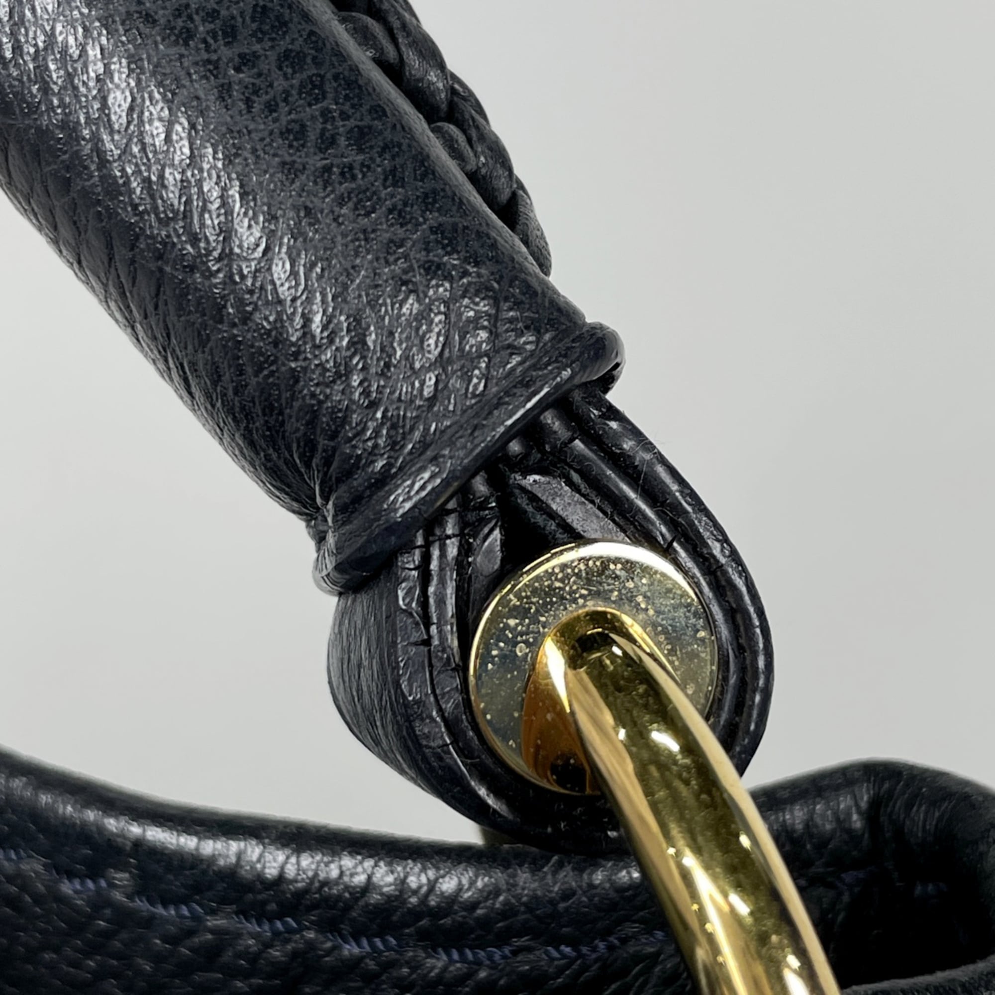 Louis Vuitton Black Noir Monogram Empreinte Shoulder Bag (Pre-Owned)