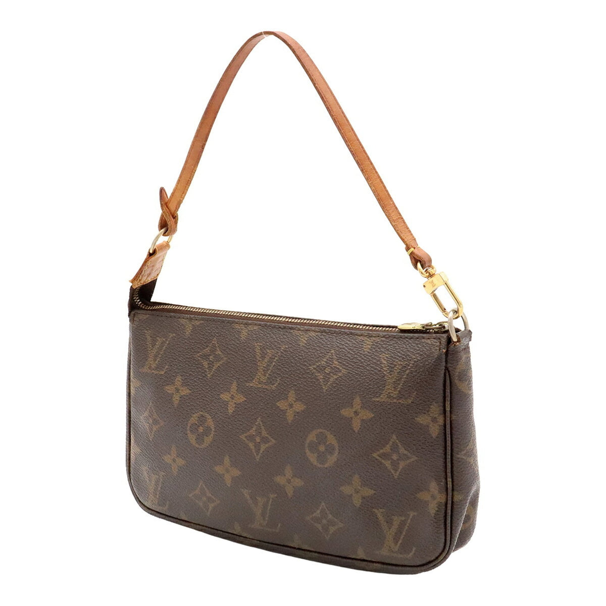 Louis Vuitton Brown Monogram Canvas Pvc Handbag Pochette Pouch (Pre-Owned)