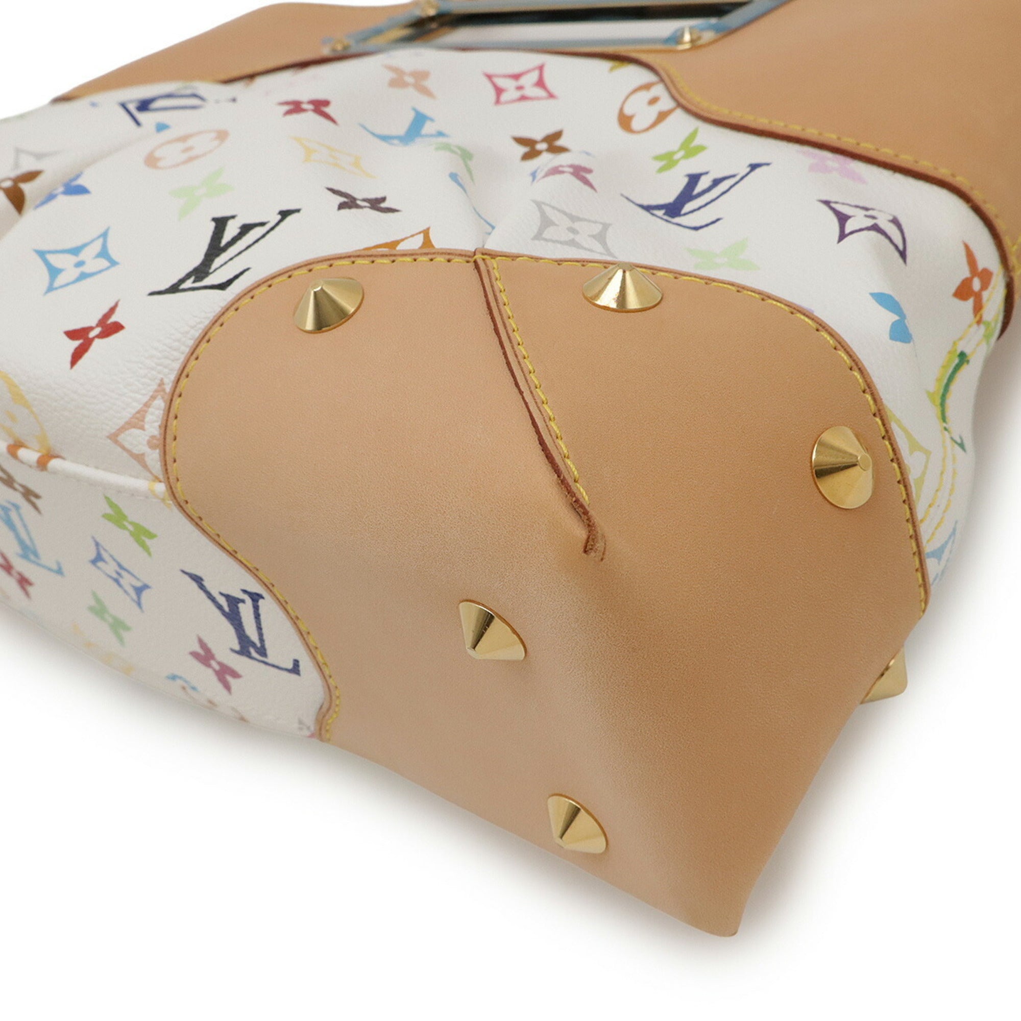 Louis Vuitton Blanc Multi-Color Monogram Multicolore Handbag Shoulder Bag (Pre-Owned)