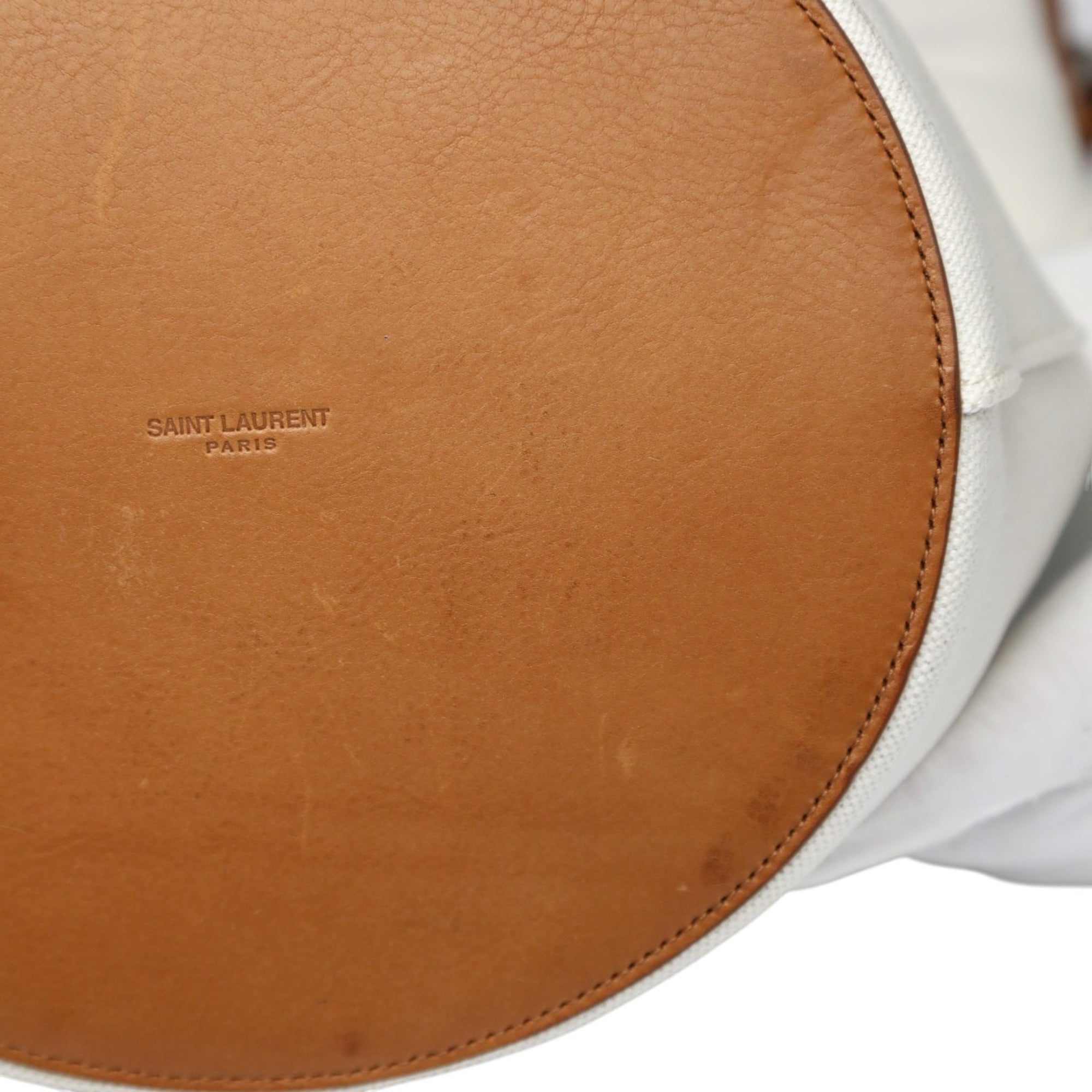 Yves Saint Laurent Brown Canvas Shoulder Bag (Pre-Owned)