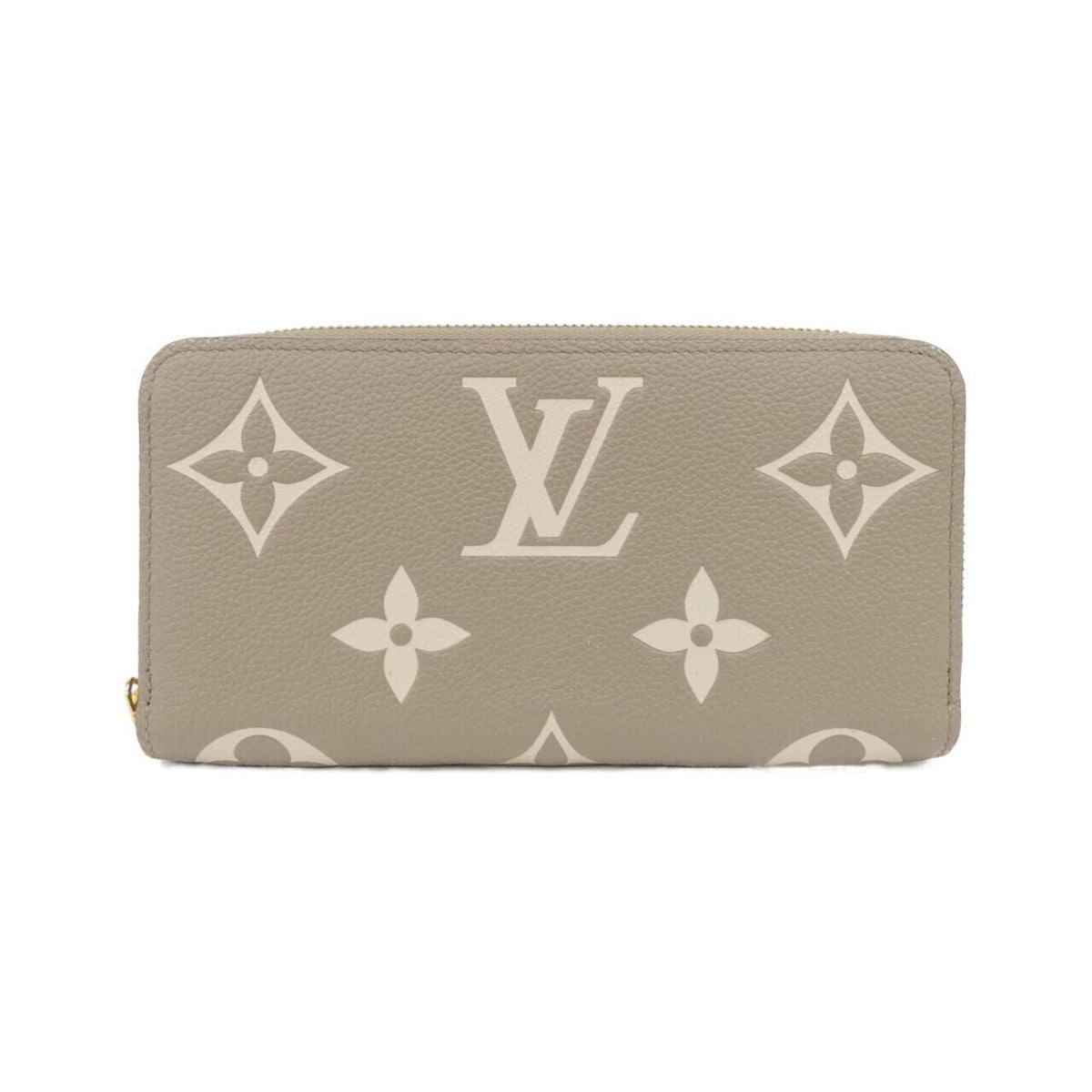 Louis Vuitton Cream Tourterelle Leather Long Wallet (Bi-Fold) (Pre-Owned)