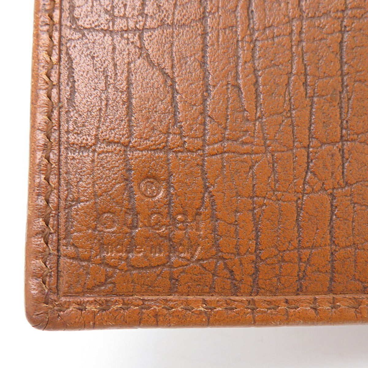 Gucci Bamboo Camel Bamboo Leather Wallet (Bi-Fold) (Pre-Owned)